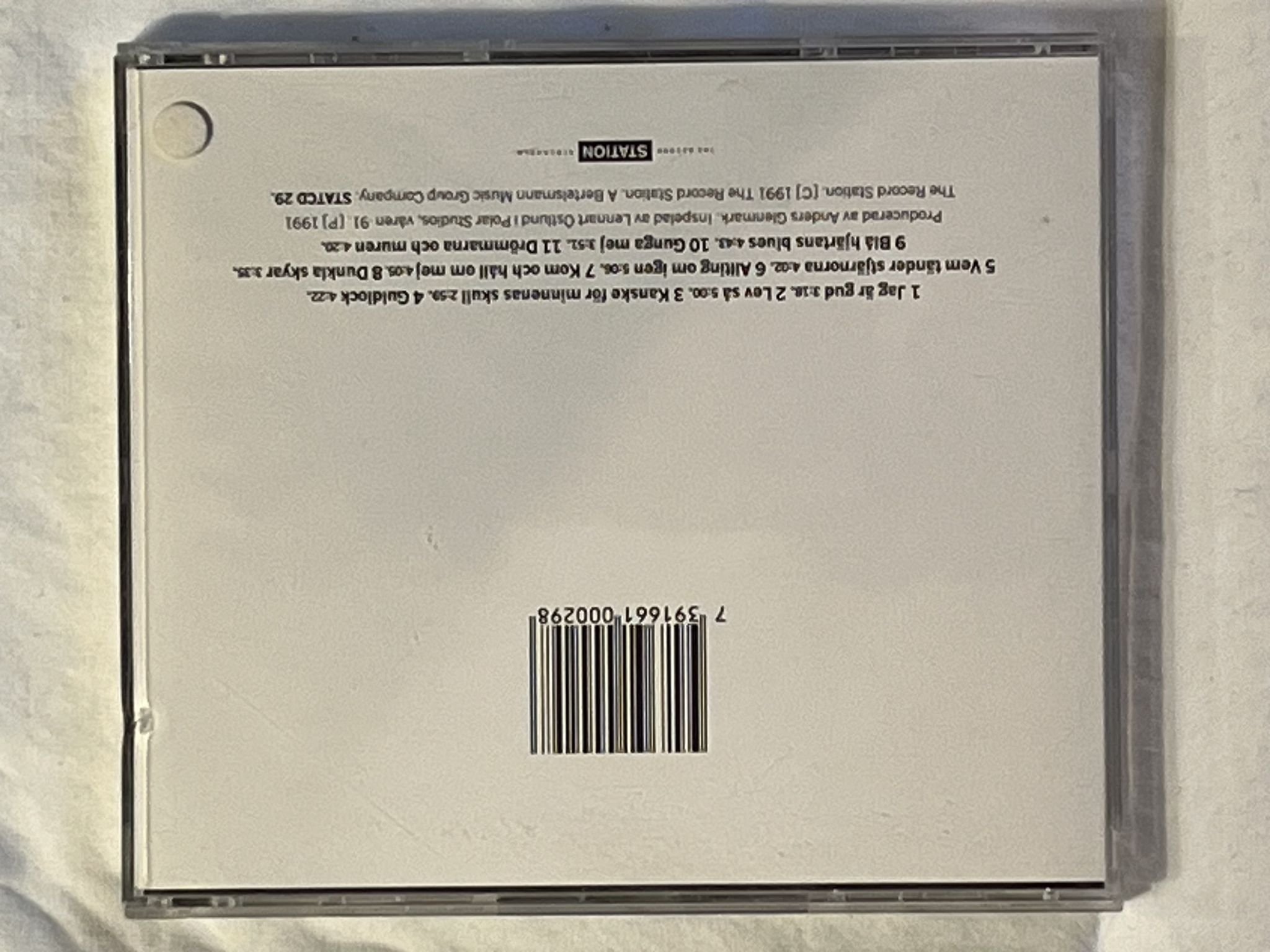 Omslagsbild för skivan EVA DAHLGREN en blekt blondins hjärta CD -91 THE RECORD STATION ** SIGNED **