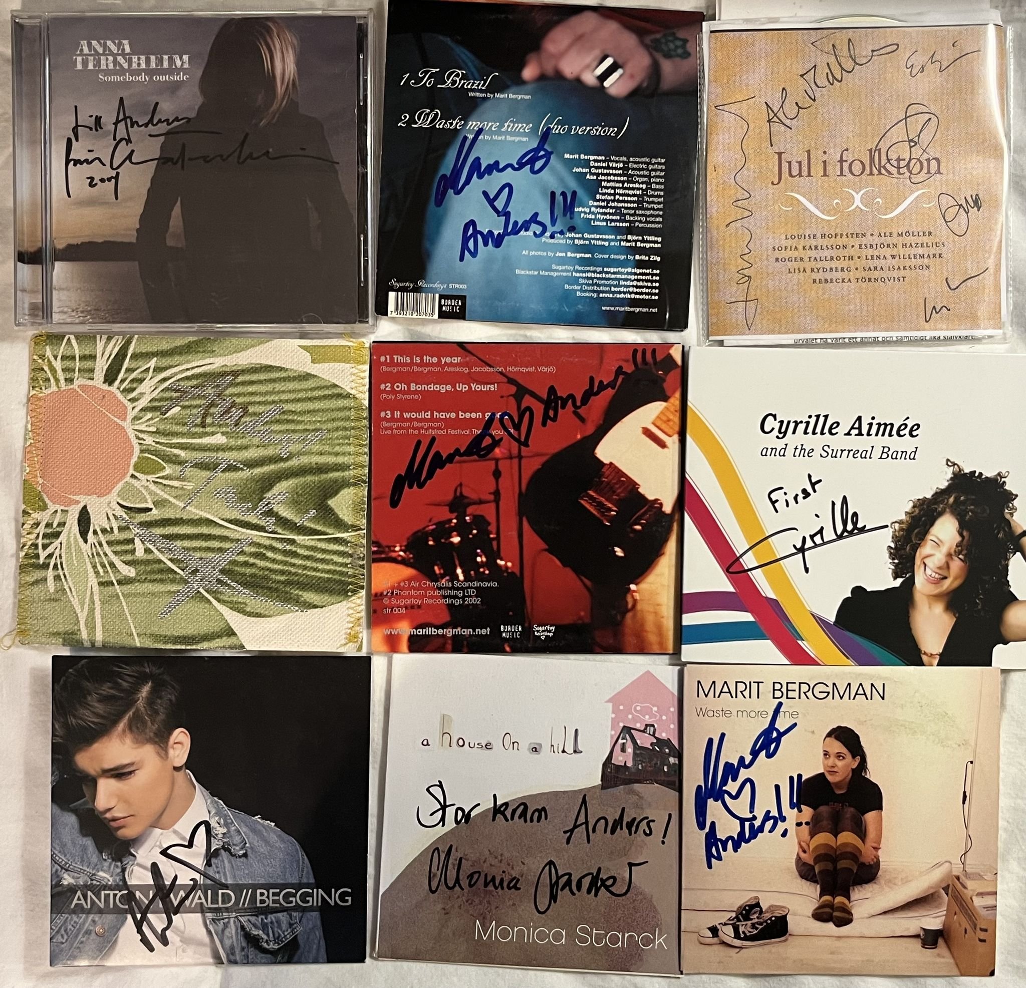 Omslagsbild för skivan 36 st signerade cd's WOW !!!! *** SIGNED ***