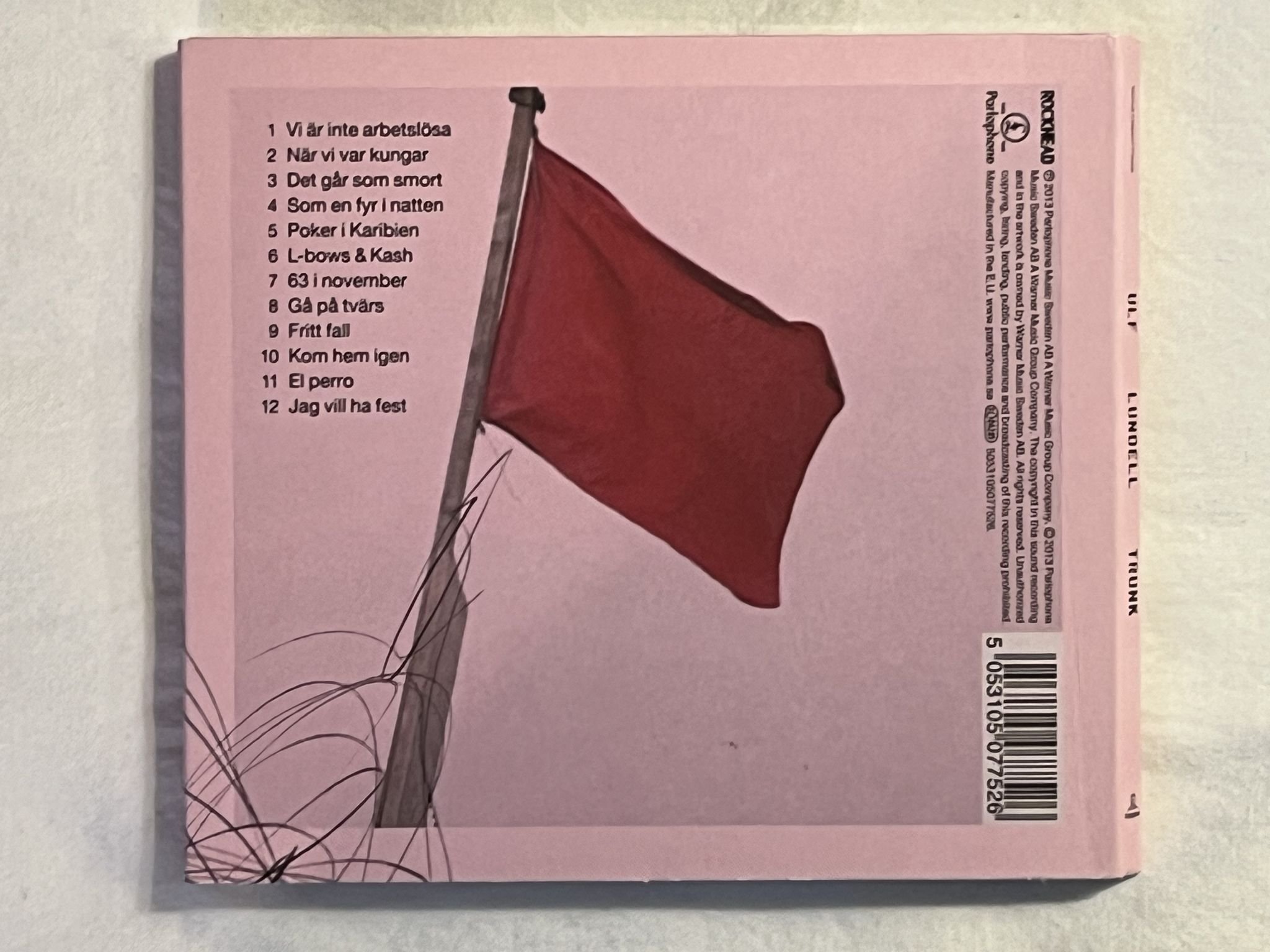 Omslagsbild för skivan ULF LUNDELL trunk CD 2013 Parlophone – 5053105077526 ** SIGNED **