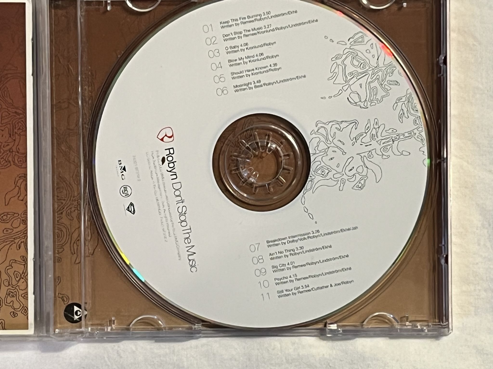 Omslagsbild för skivan ROBYN don't stop the music CD 2002 rca 74321 97318 2 ** SIGNED **