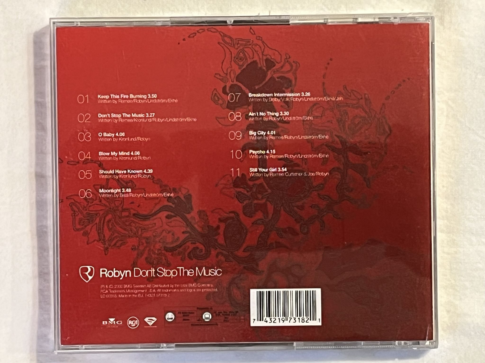 Omslagsbild för skivan ROBYN don't stop the music CD 2002 rca 74321 97318 2 ** SIGNED **