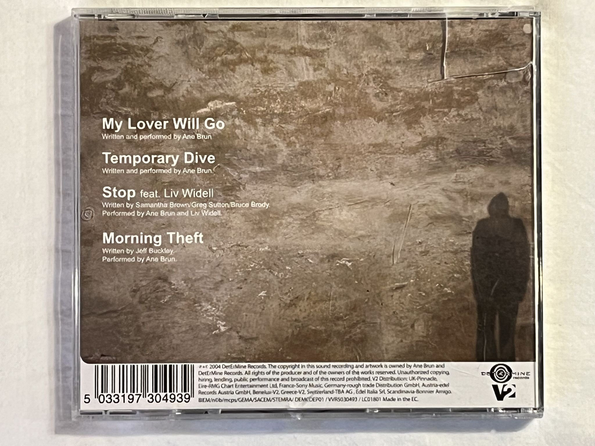 Omslagsbild för skivan ANE BRUN My Lover Will Go CD 2004 V2 – VVR5030493 ** SIGNED **