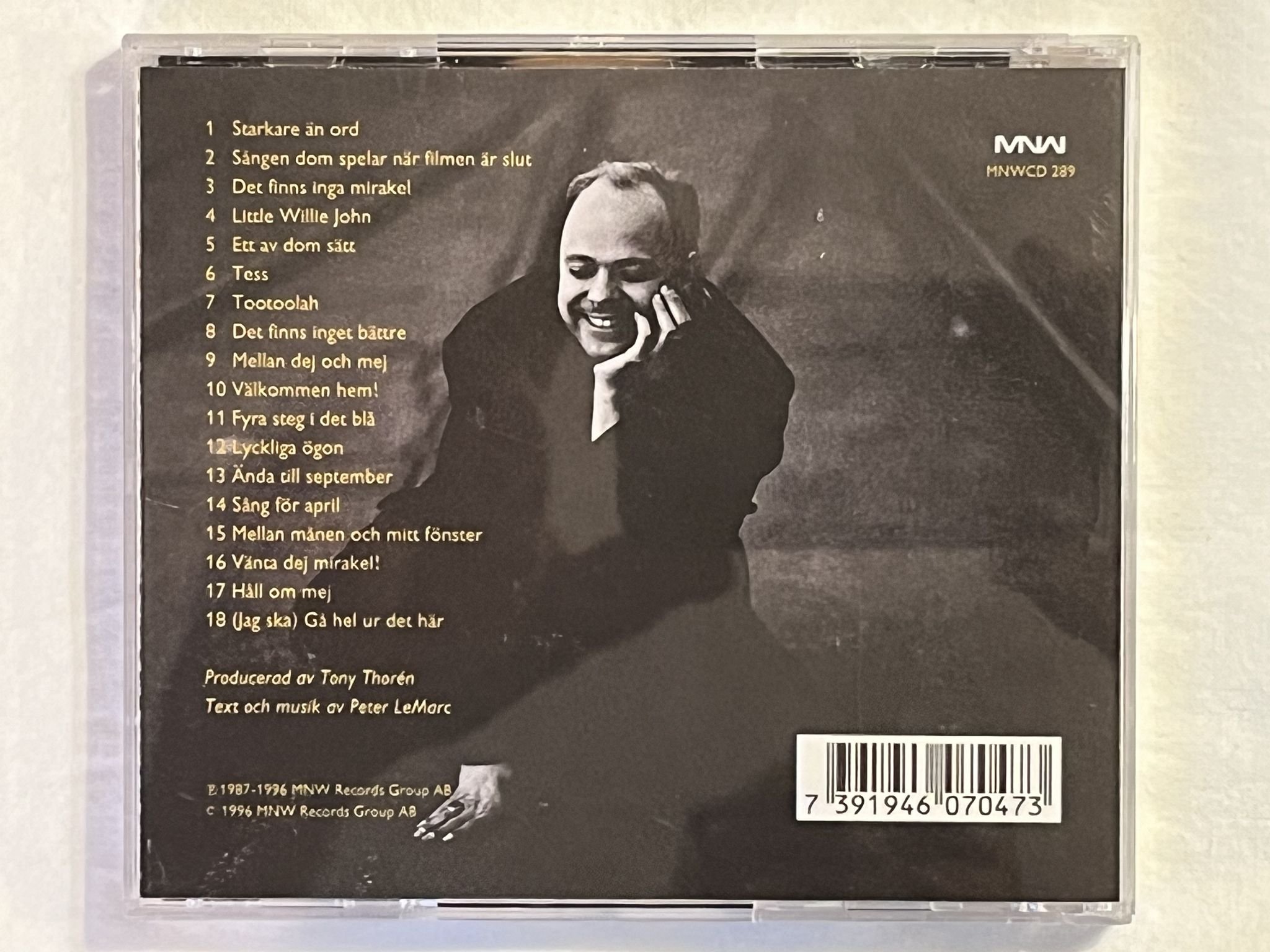 Omslagsbild för skivan PETER LeMARC LeMarcologi 1986 - 1996 CD -96 MNW – MNWCD 289 *** SIGNED ***