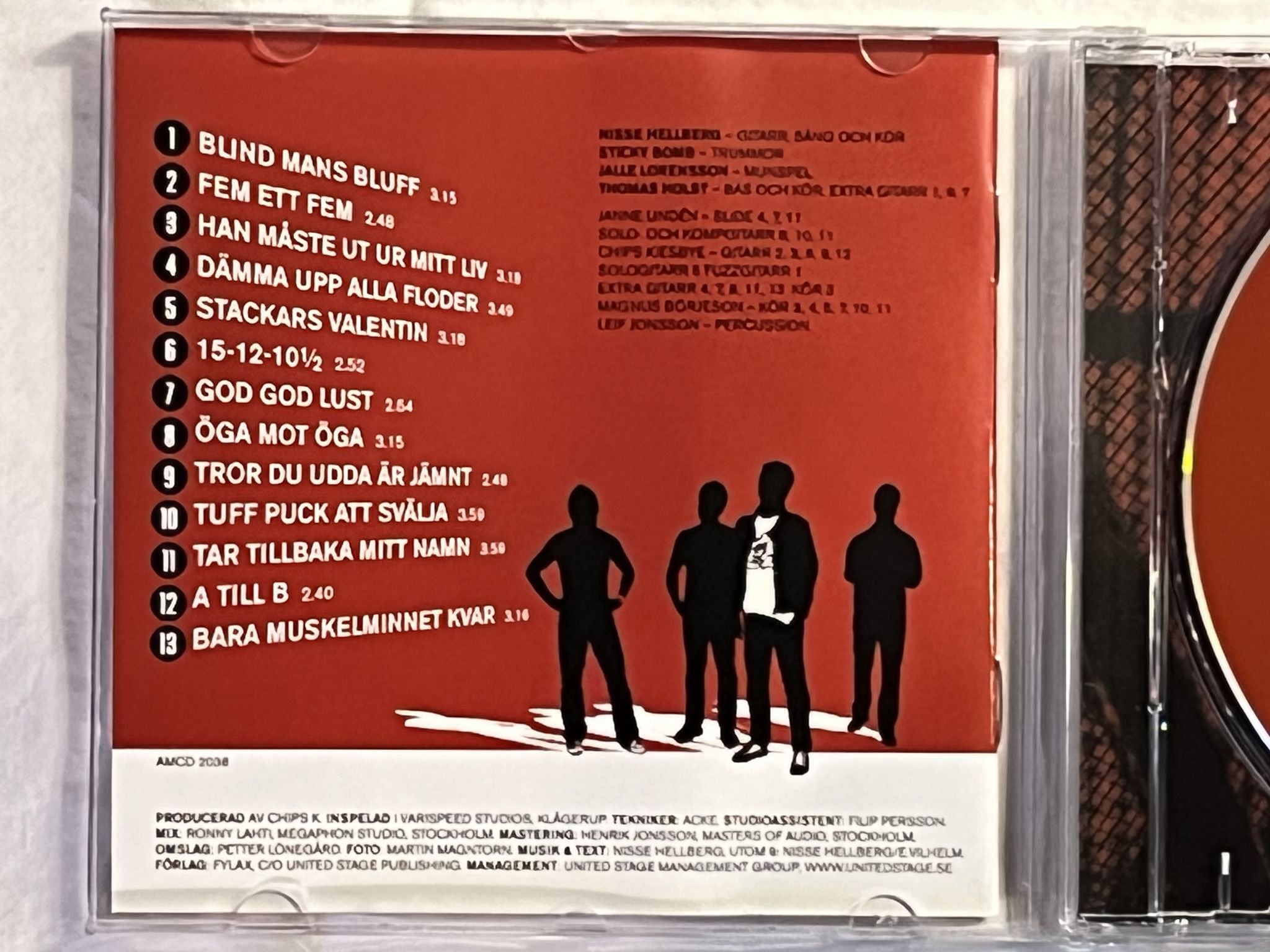 Omslagsbild för skivan WILMER X 13 vånigar upp CD 2005 AMIGO AMCD 2038 *** SIGNED ***