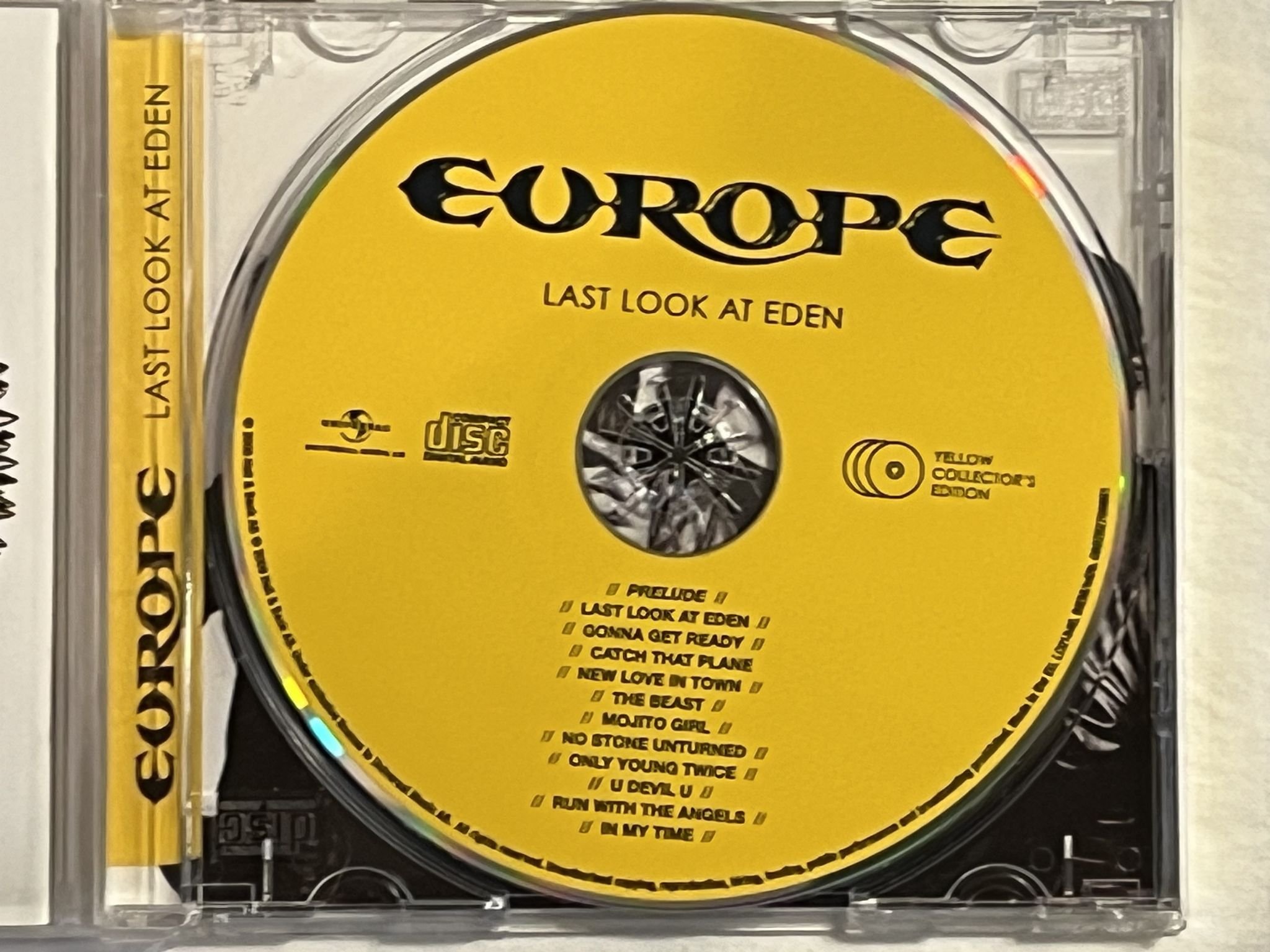 Omslagsbild för skivan EUROPE last look at eden CD 2009 UNIVERSAL 060252709851 ** FULLY SIGNED **