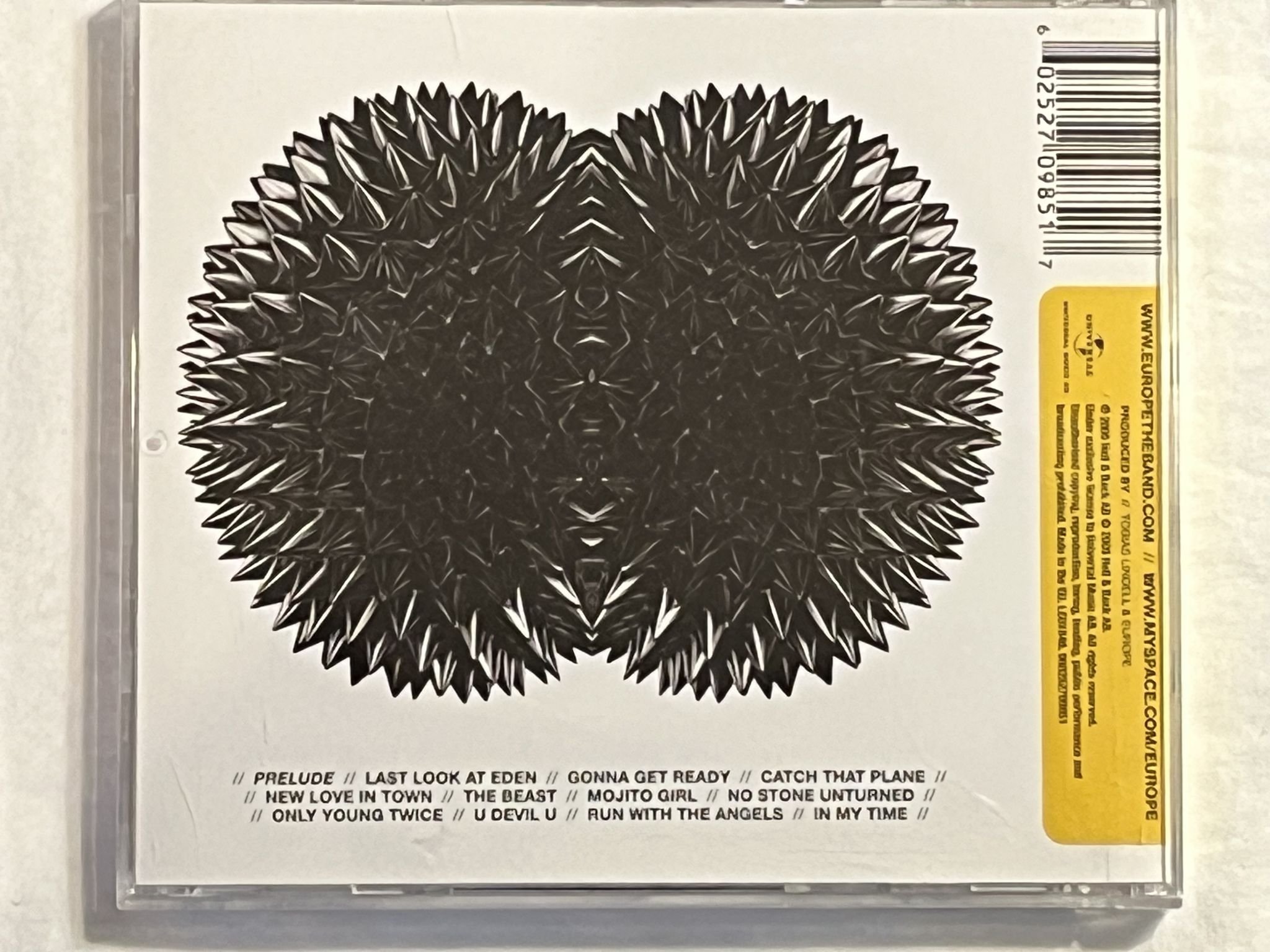 Omslagsbild för skivan EUROPE last look at eden CD 2009 UNIVERSAL 060252709851 ** FULLY SIGNED **