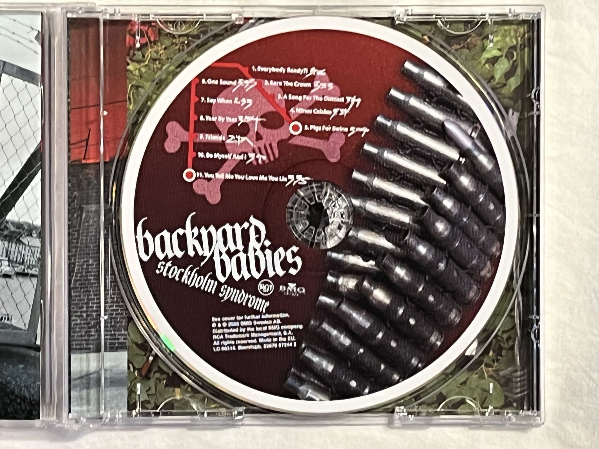 Omslagsbild för skivan BACKYARD BABIES Stockholm Syndrome CD 2003 RCA 82876 57587 2 ** SIGNED **
