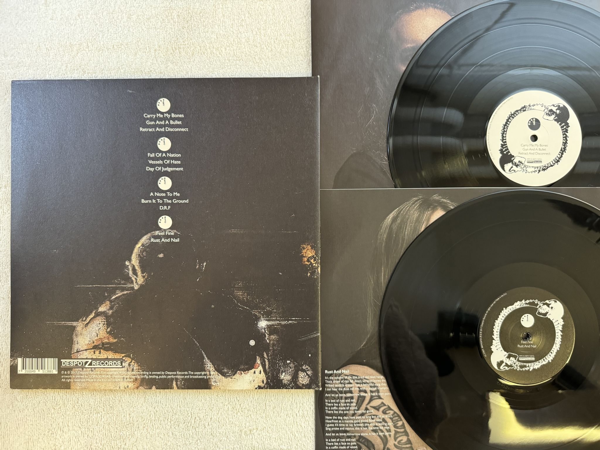 Omslagsbild för skivan CORRODED defcon zero 2xLP 2017 DESPOTZ DZLP043 *** Signed ***