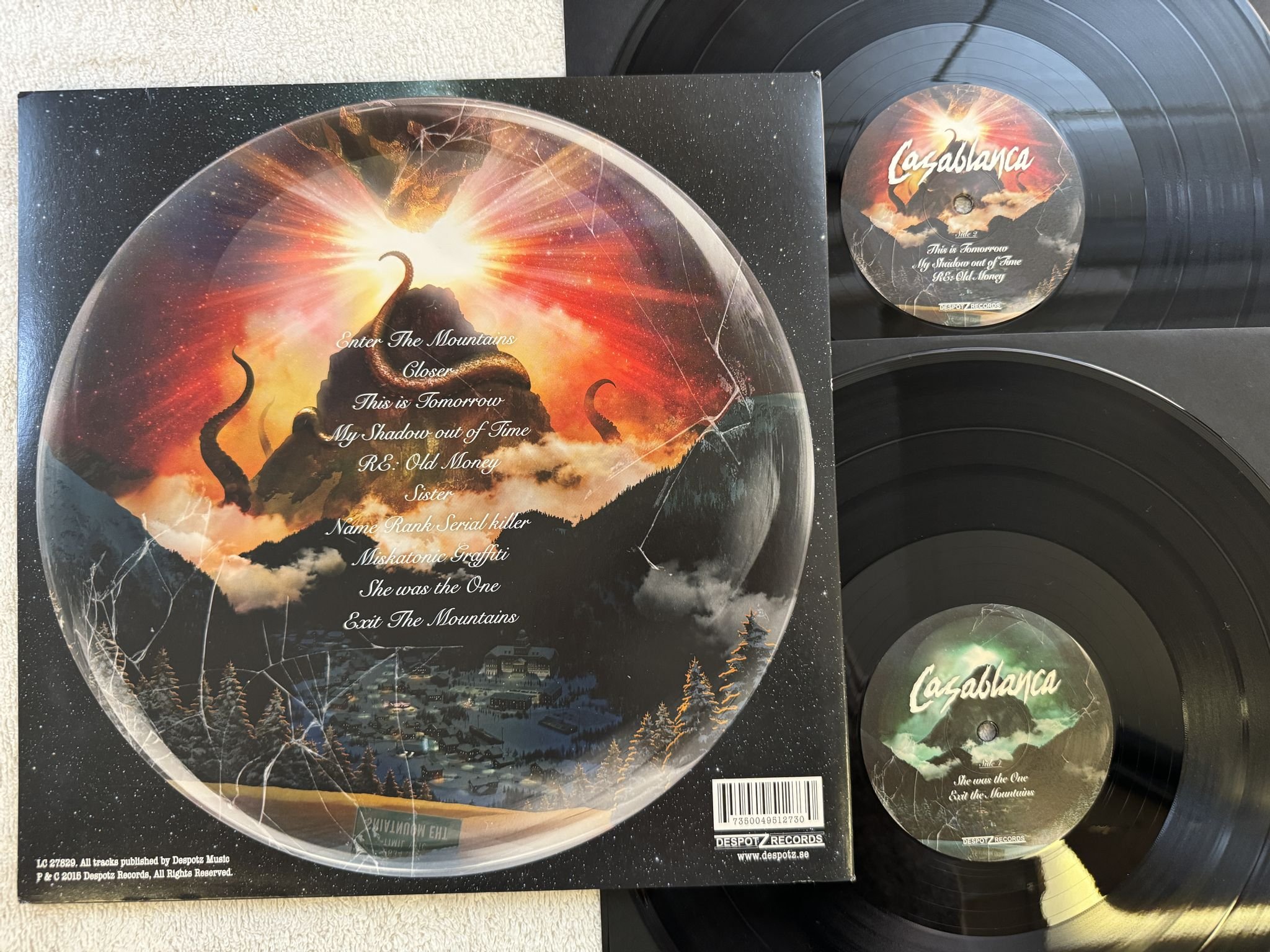 Omslagsbild för skivan CASABLANCA Miskatonic Graffiti 2xLP 2015 DESPOTZ DXLP023 *** FULLY SIGNED ***