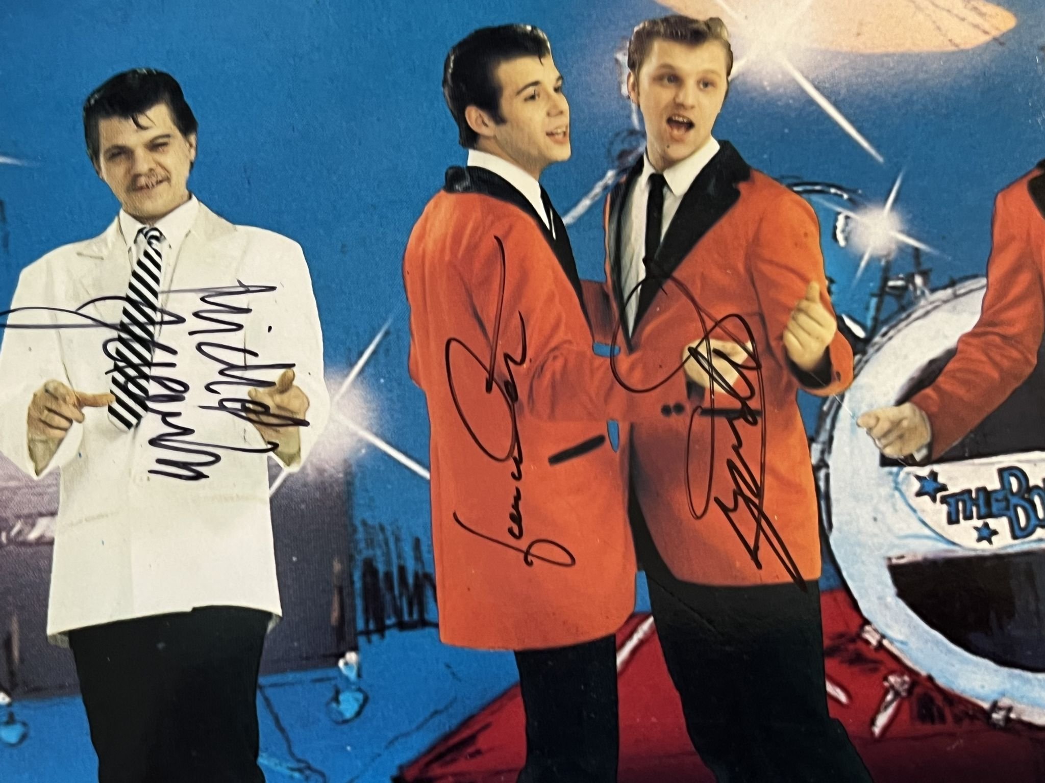 Omslagsbild för skivan THE BOPPERS keep on boppin' LP -79 Swer SOSLP 002 ** FULLY SIGNED **