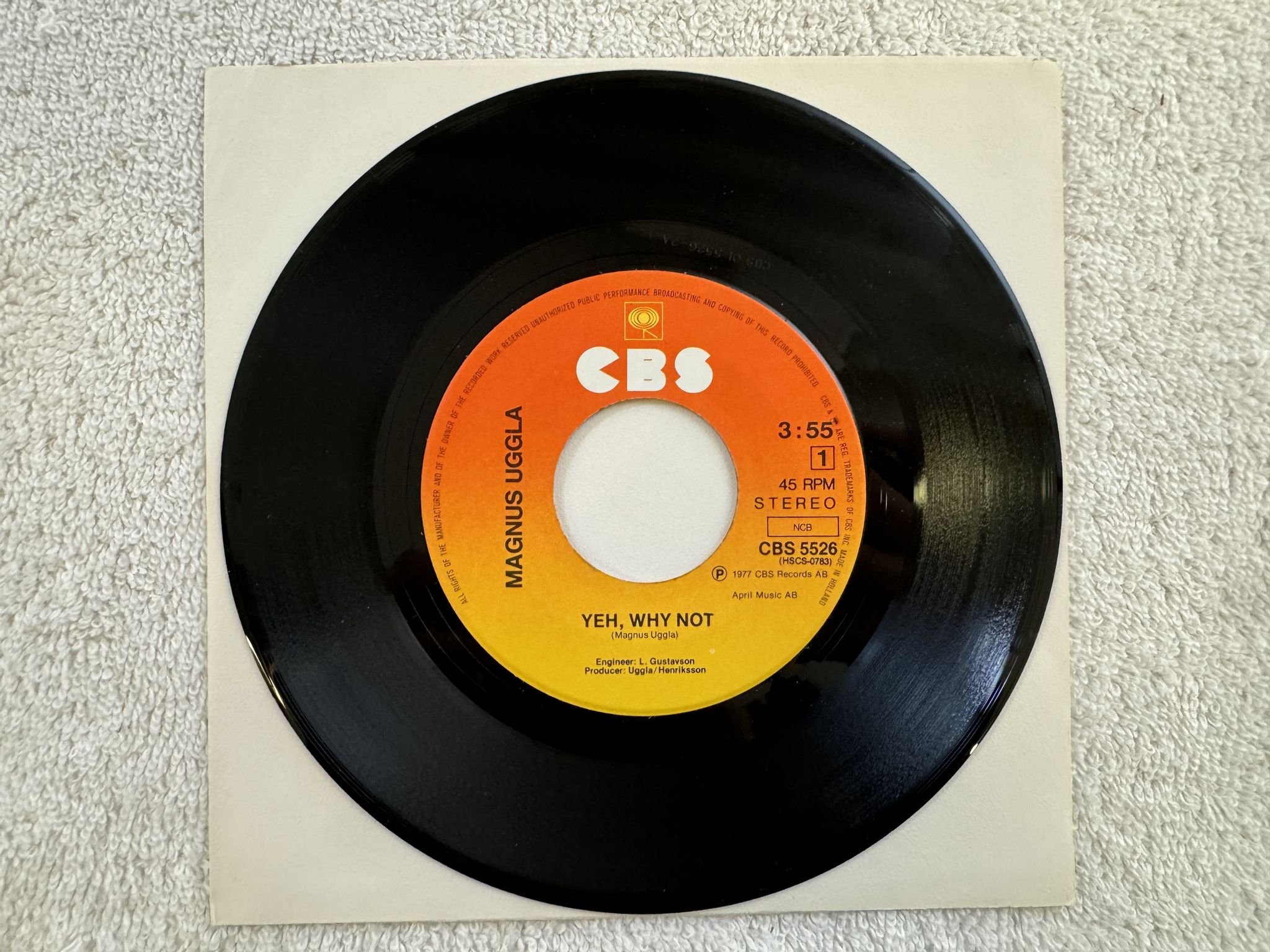 Omslagsbild för skivan MAGNUS UGGLA Va Ska Man Ta...LP + 7"siingle -77 CBS 82191 *** SIGNED ***