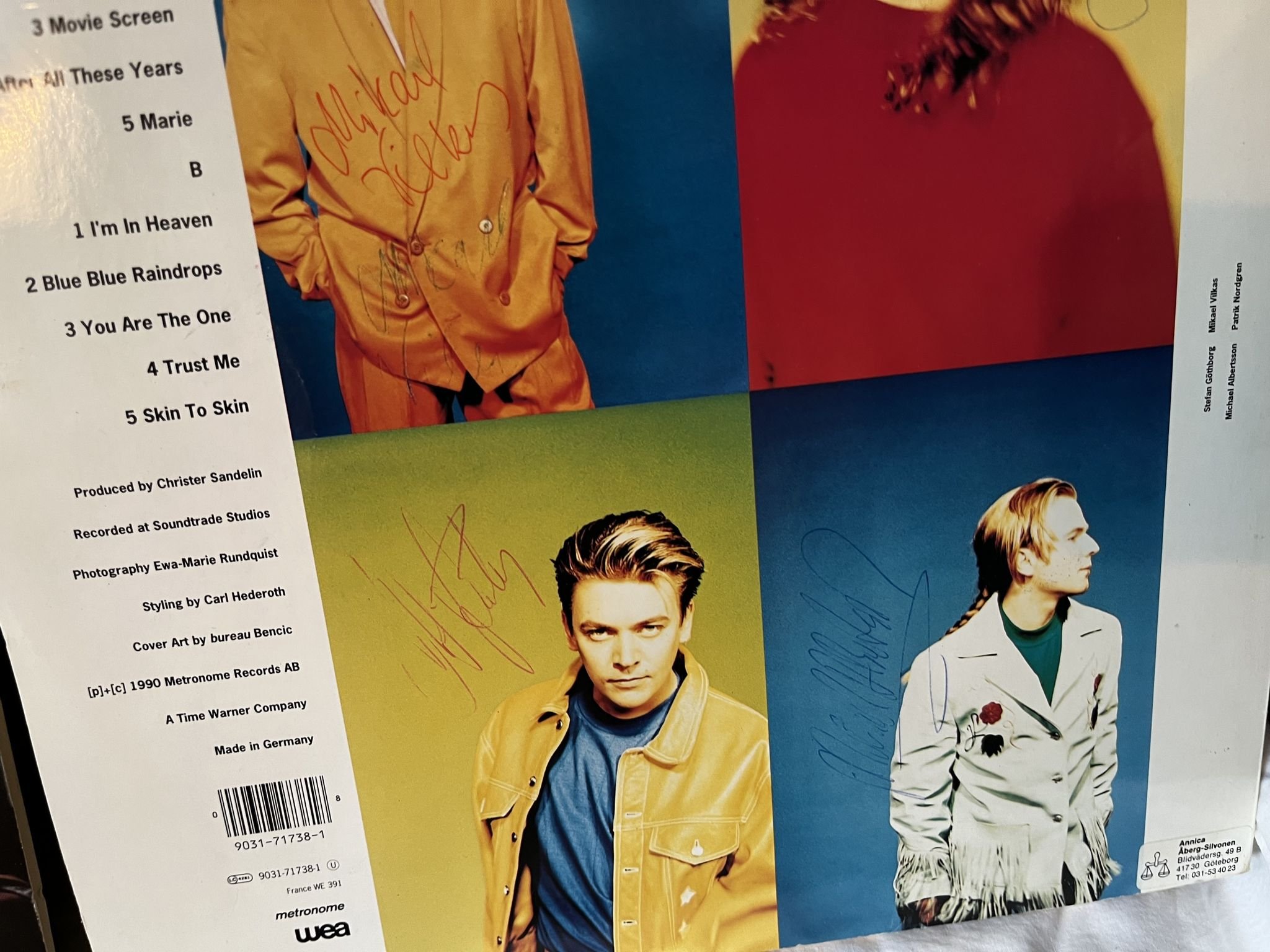 Omslagsbild för skivan 7st 12" vinyler med artisters signaturer nr 4 *** Signed Covers ***