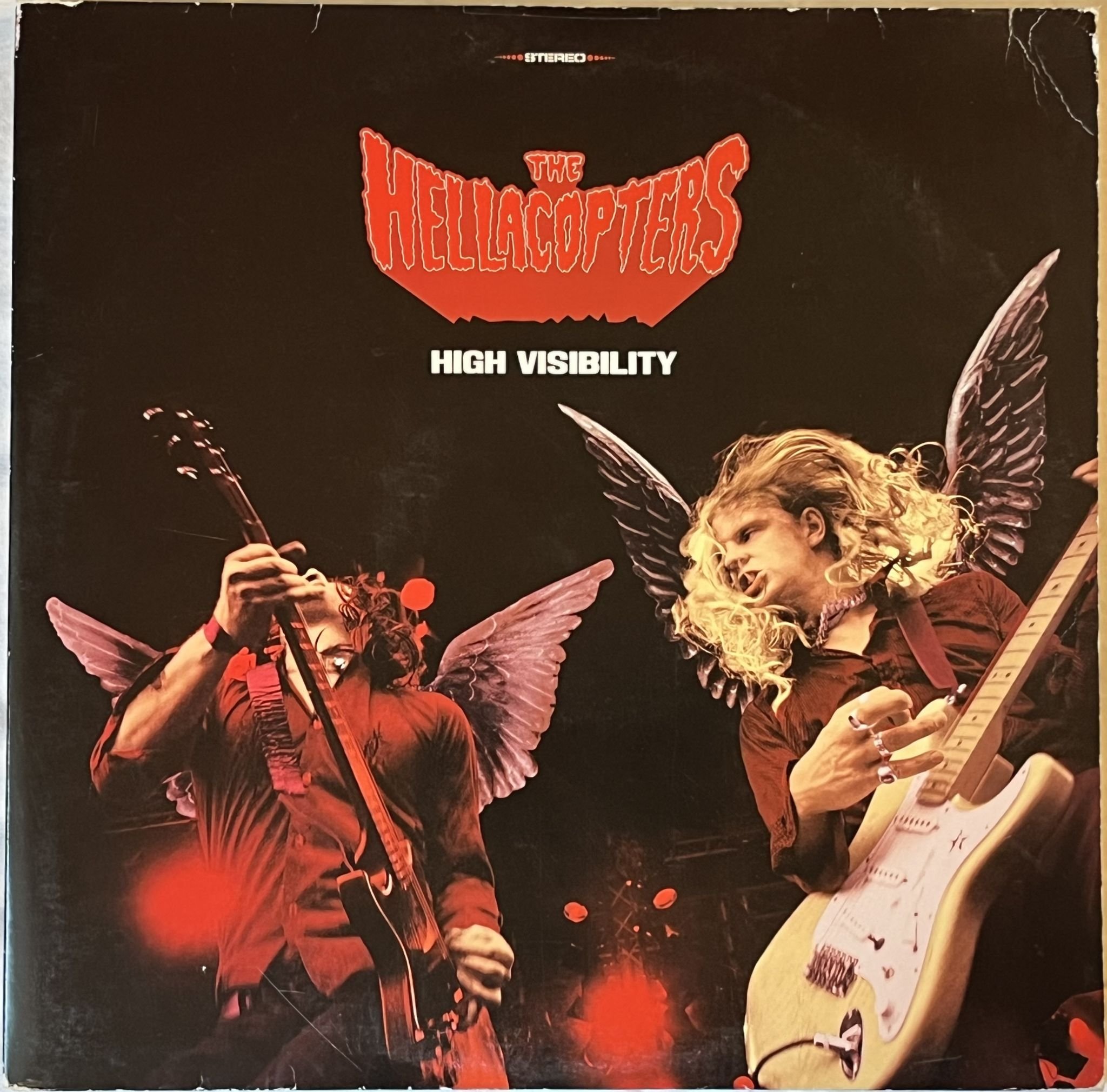 Omslagsbild för skivan THE HELLACOPTERS High Visibility 2xLP 2000 UNIVERSAL SNLP006 ** SIGNED **