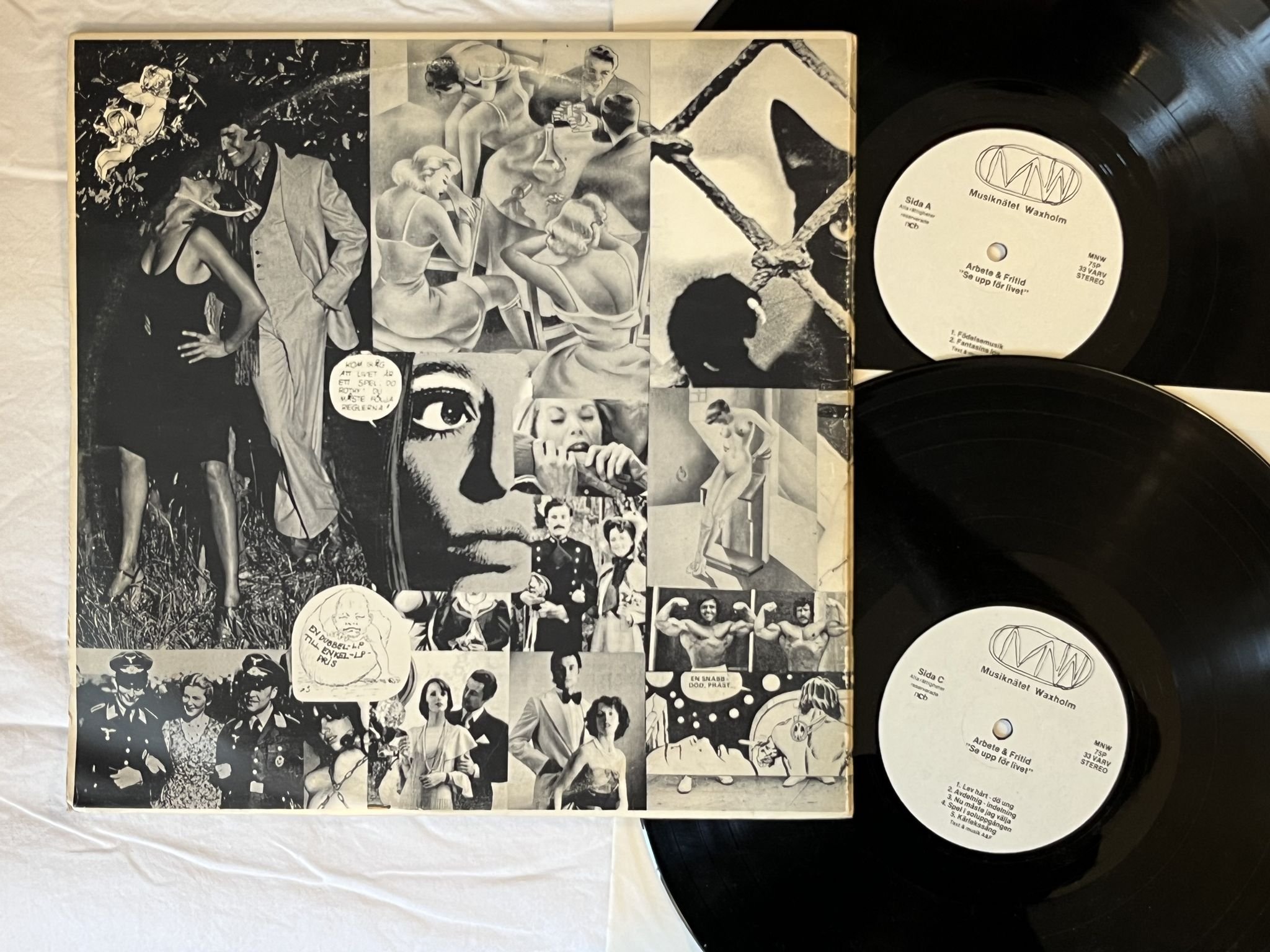 Omslagsbild för skivan ARBETE & FRITID Se Upp För Livet 2xLP -77 Swe MNW 75P