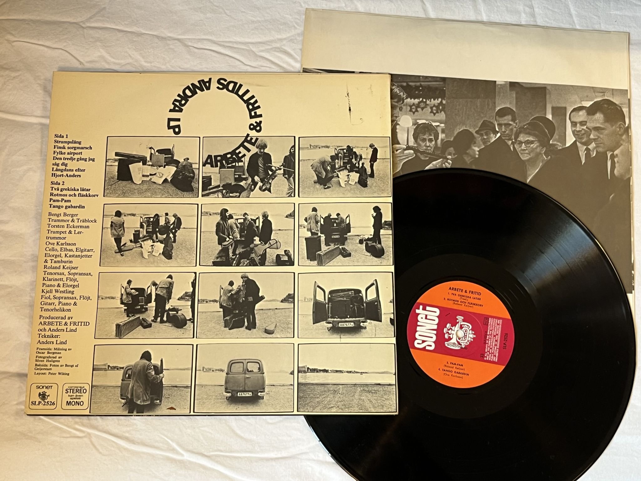 Omslagsbild för skivan ARBETE & FRITID Andra LP -71 Swe SONET SLP-2526
