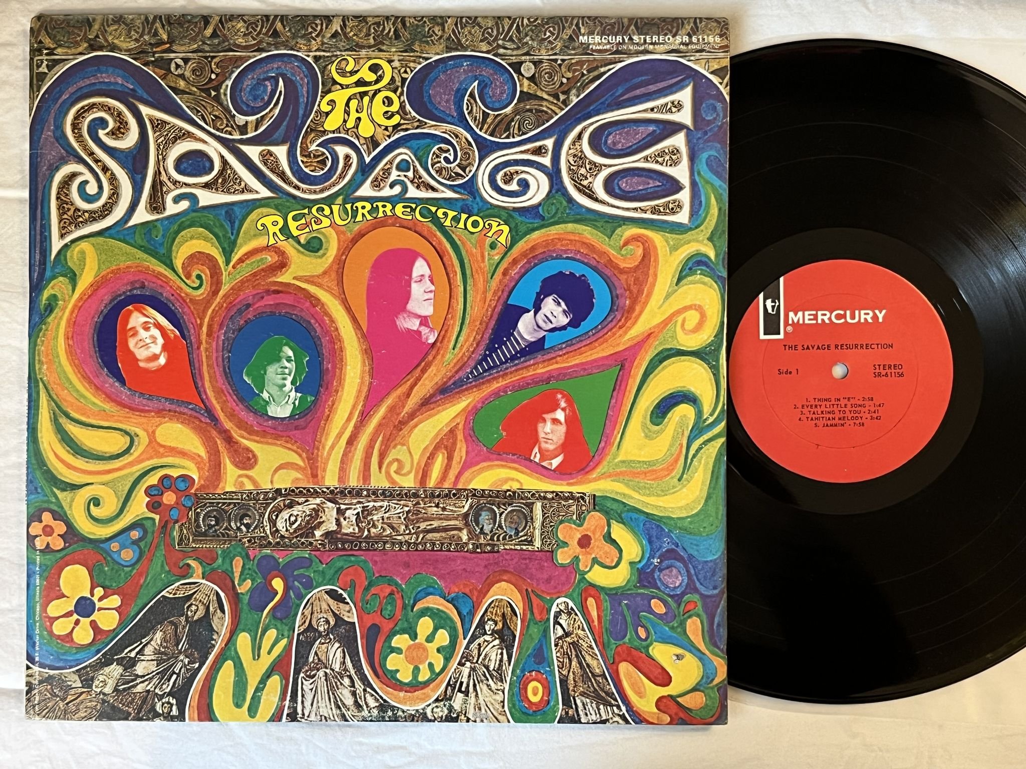 Omslagsbild för skivan THE SAVAGE RESURRECTION s/t LP -68 US MERCURY SR-61156 *** PSYCH ***