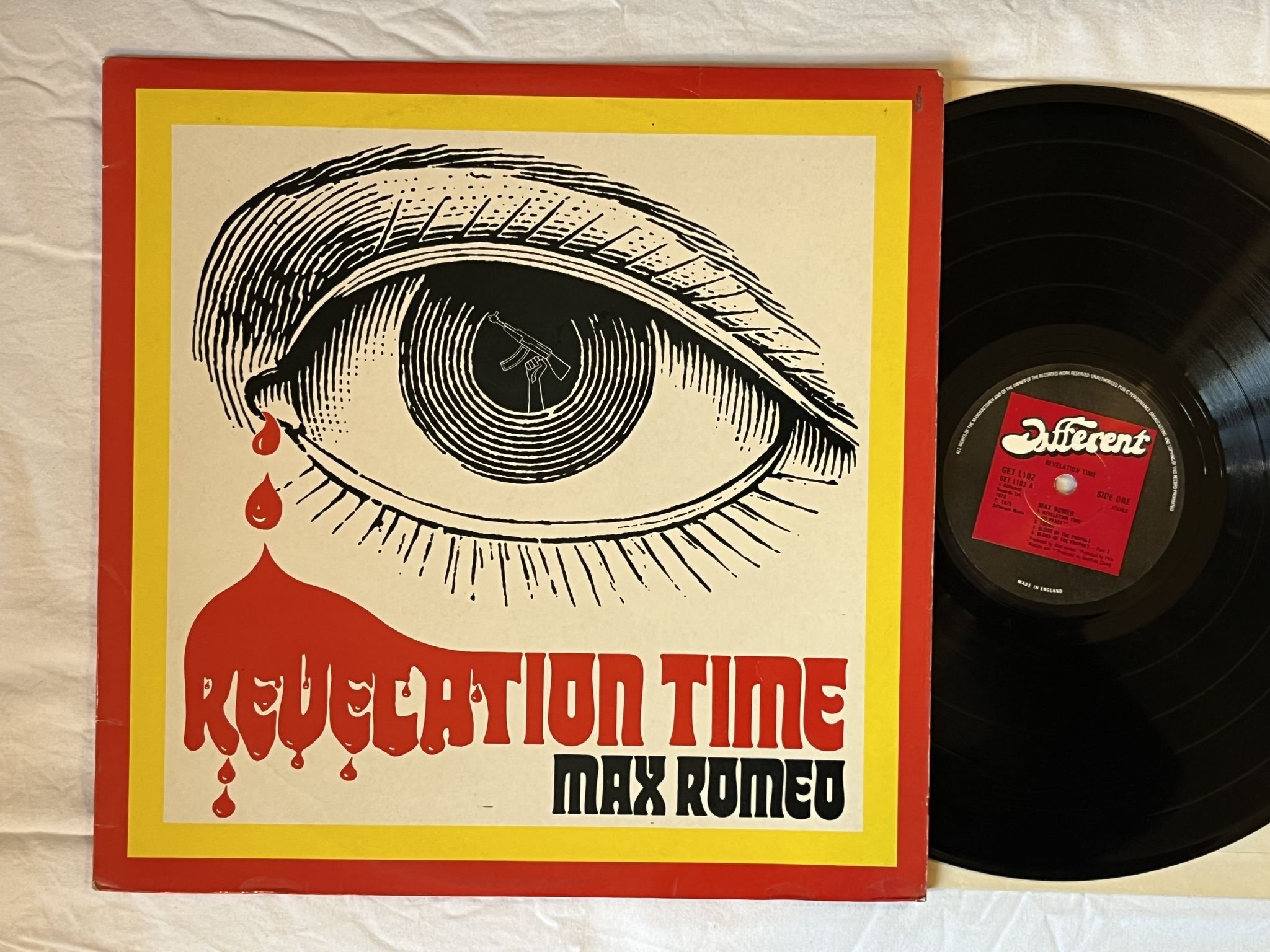 Omslagsbild för skivan MAX ROMEO Revelation Time LP -78 UK DIFFERENT L102