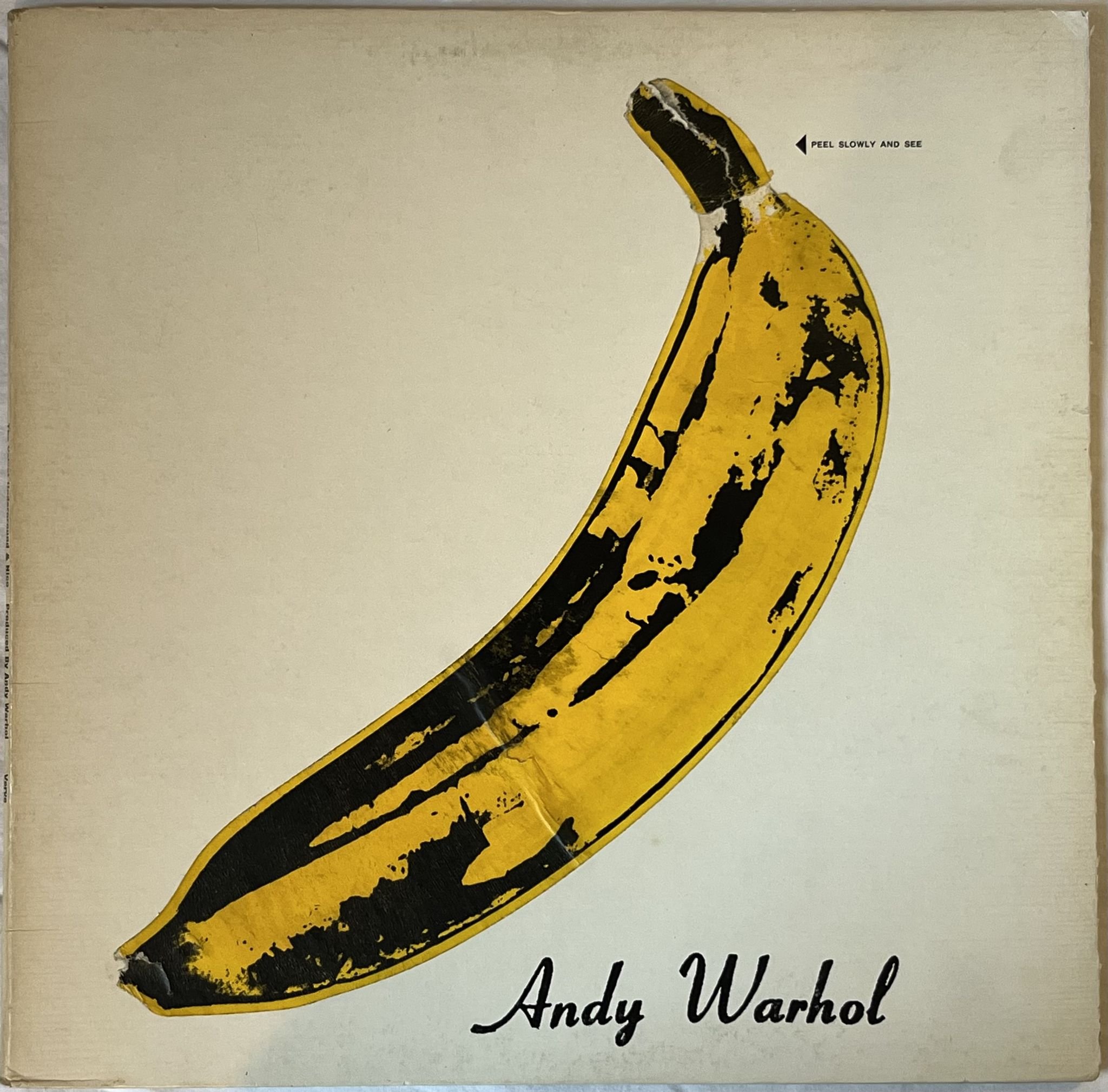 Omslagsbild för skivan VELVET UNDERGROUND & NICO LP re -68 US VERVE V6-5008 ** ANDY WARHOL POP ART **