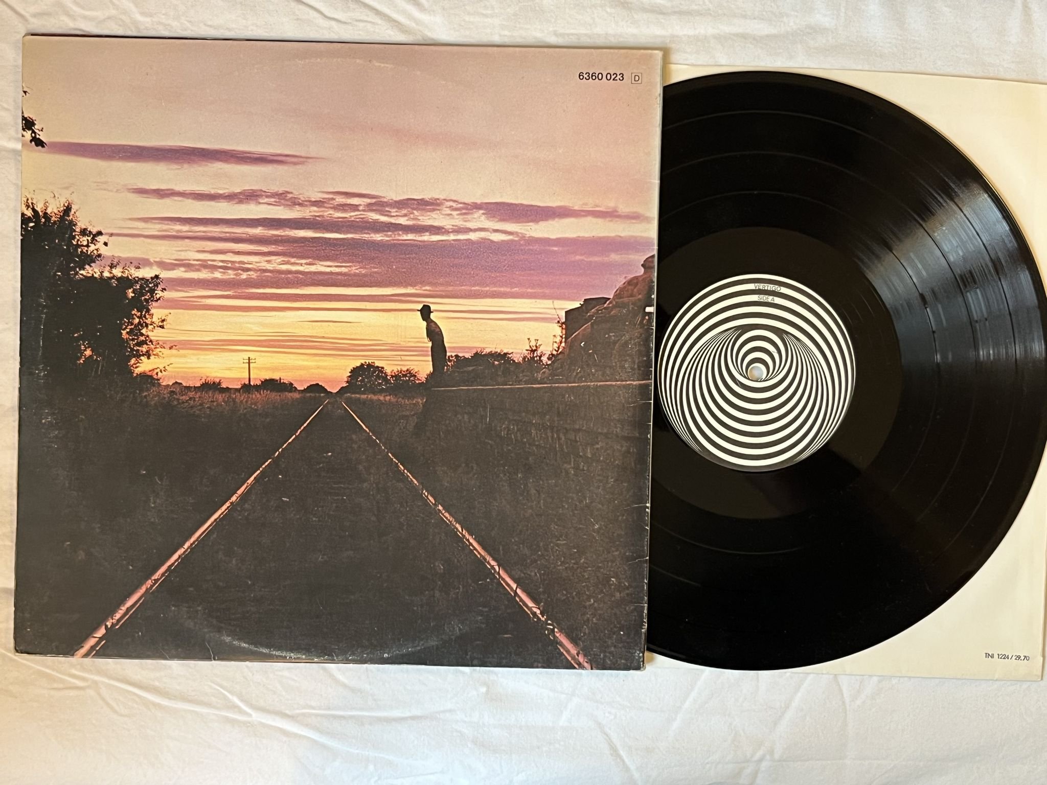 Omslagsbild för skivan GRAVY TRAIN s/t LP -71 Ger VERTIGO 6360 023 *** PROGGRESSIVE ROCK ***