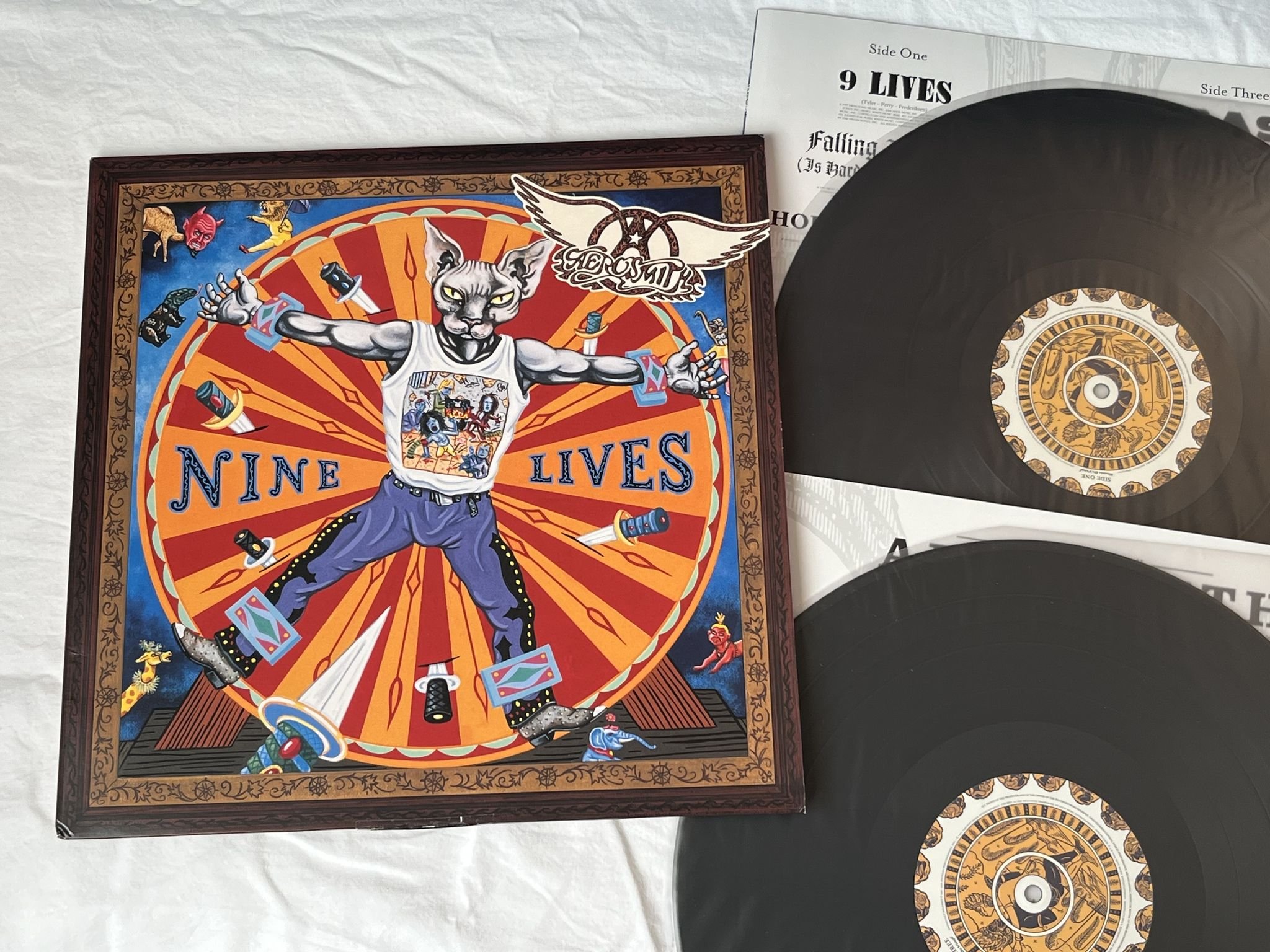 Omslagsbild för skivan AEROSMITH Nine Lives 2xLP 2010 MUSIC ON VINYL MOVLP102