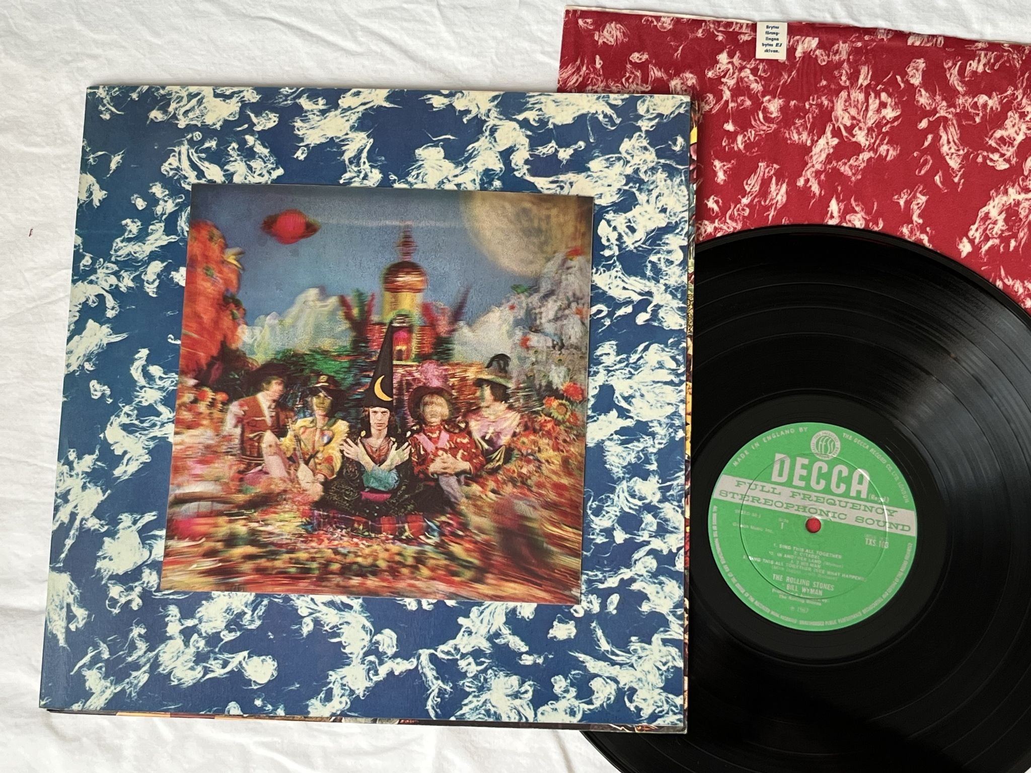 Omslagsbild för skivan THE ROLLING STONES Their Satanic Majesties Request LP -67 UK DECCA TXS 103