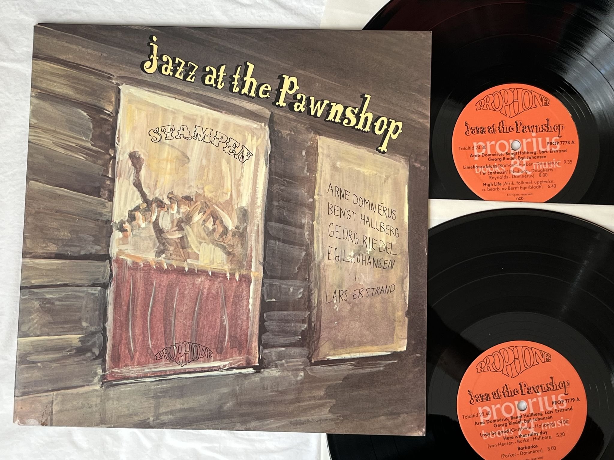Omslagsbild för skivan DOMNERUS Jazz at the pawnshop 2xLP -77 PROPHONE PROP 7778-79 ** AUDIOPHILE **
