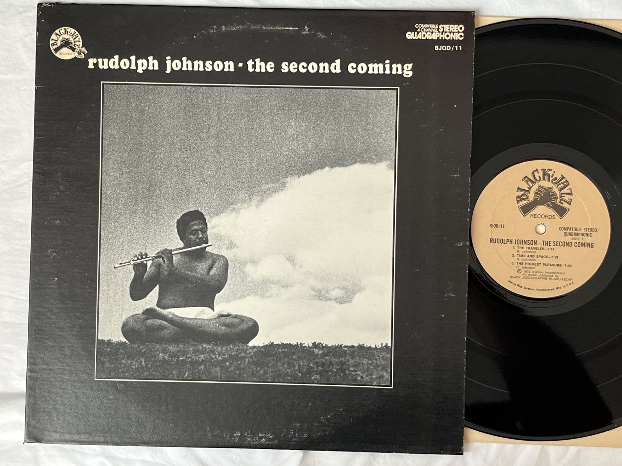 Omslagsbild för skivan RUDOLPH JOHNSON the second coming LP -73 US BLACK JAZZ BJQD/11 *** R A R E **