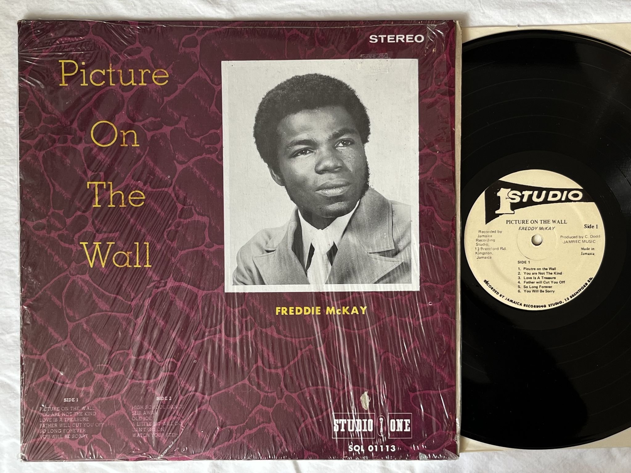 Omslagsbild för skivan FREDDIE McKAY picture on the wall LP re Jamaica STUDIO ONE ** ROCKSTEADY **