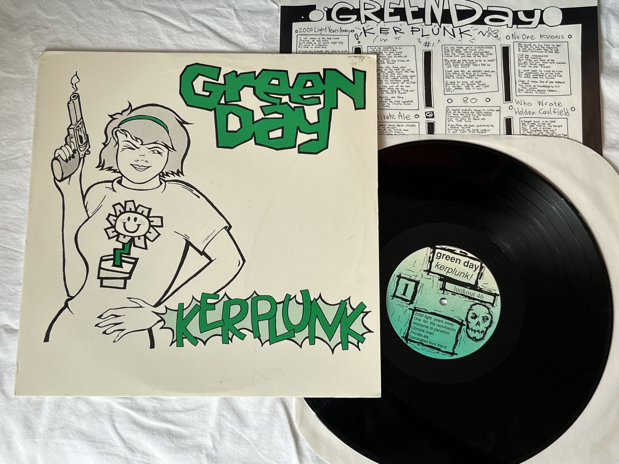 Omslagsbild för skivan GREEN DAY Kerplunk! LP -91 US lookout #46