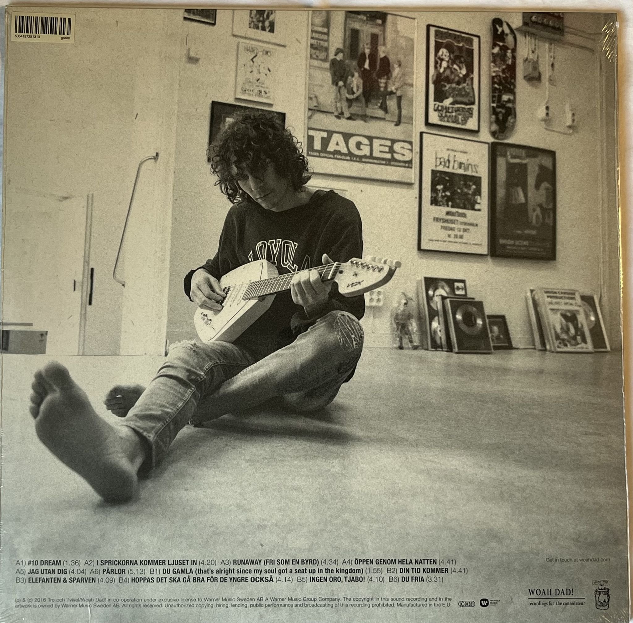 Omslagsbild för skivan HÅKAN HELLSTRÖM Du Gamla Du Fria LP 2016 Woah Dad! WOAH050 ** Still Sealed **