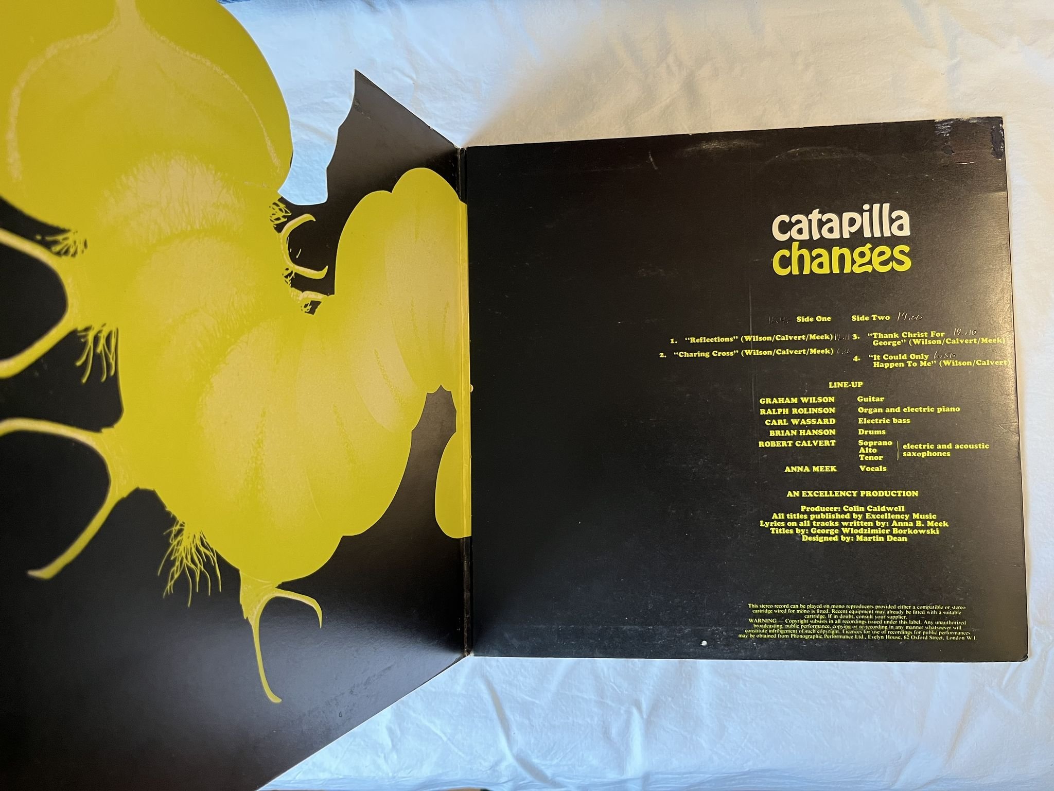 Omslagsbild för skivan CATAPILLA changes LP -72 UK VERTIGO 6360 074 *** SUPER RARE PROG ***