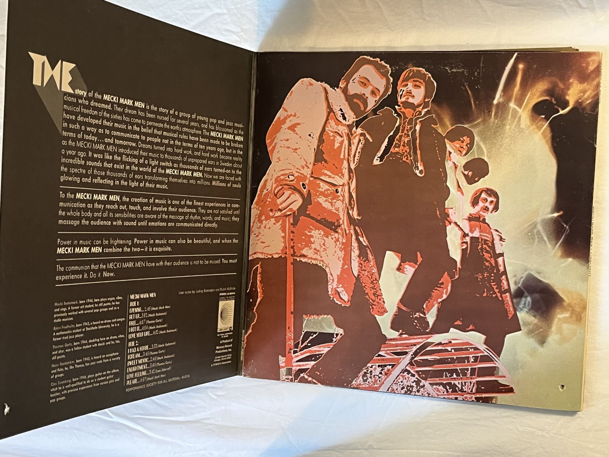 Omslagsbild för skivan THE MECKI MARK MEN s/t LP -68 US LIMELIGHT LS 86054