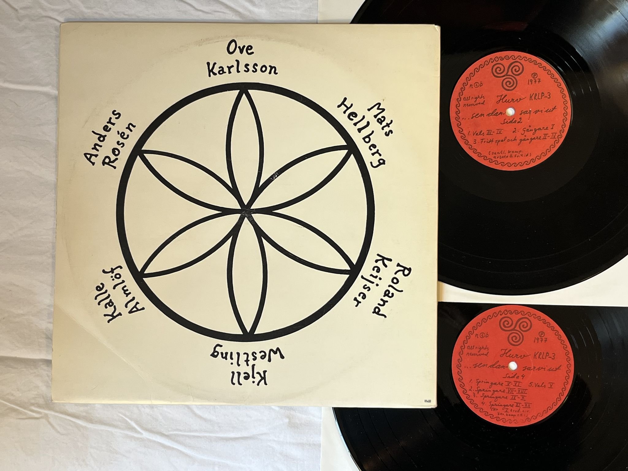 Omslagsbild för skivan ARBETE & FRITID ...Sen Dansar Vi Ut 2xLP -77 Swe HURV KRLP-3