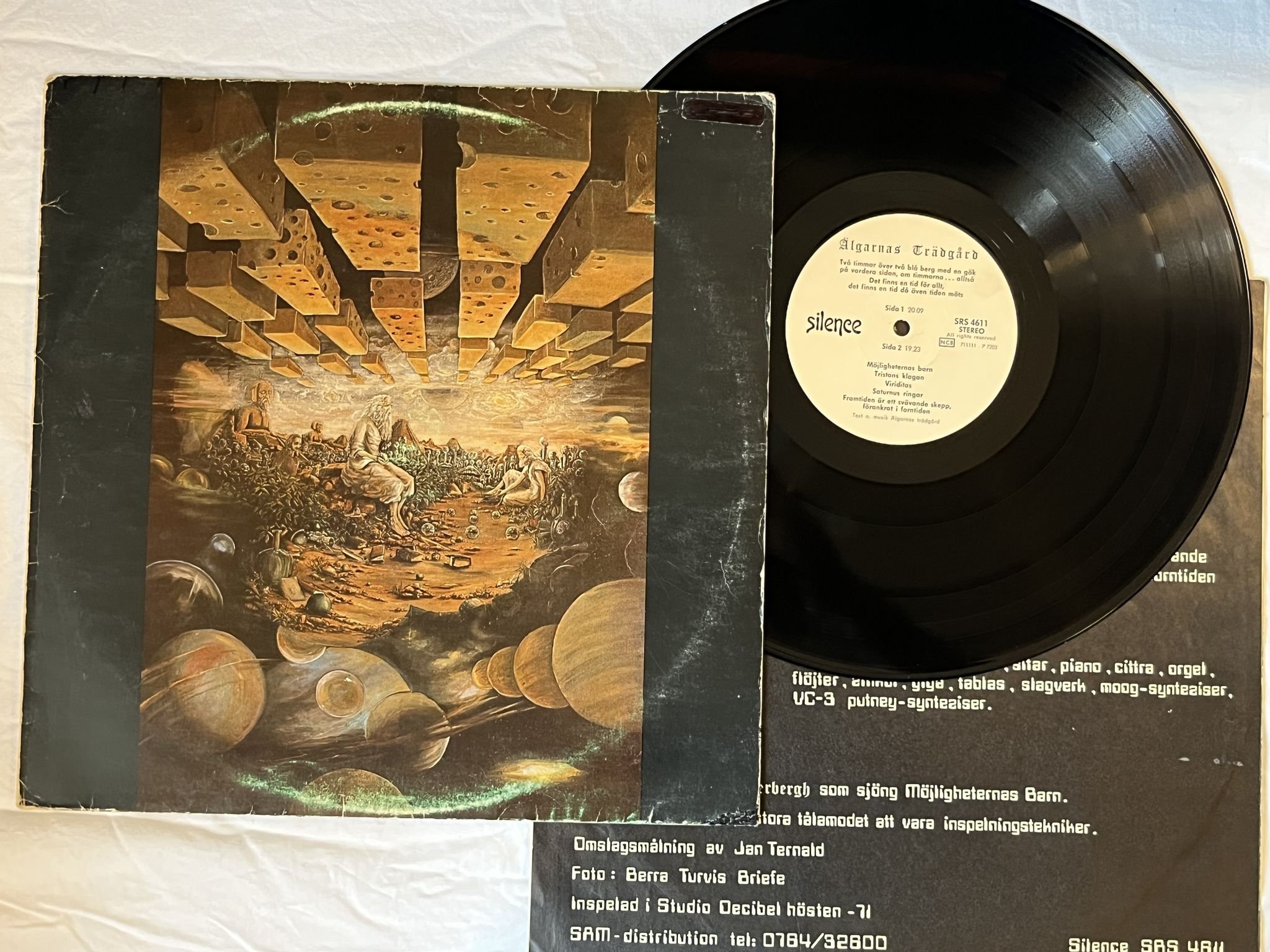 Omslagsbild för skivan ÄLGARNAS TRÄDGÅRD Framtiden Är Ett Svävande Skepp LP SILENCE 2nd SRS 4611