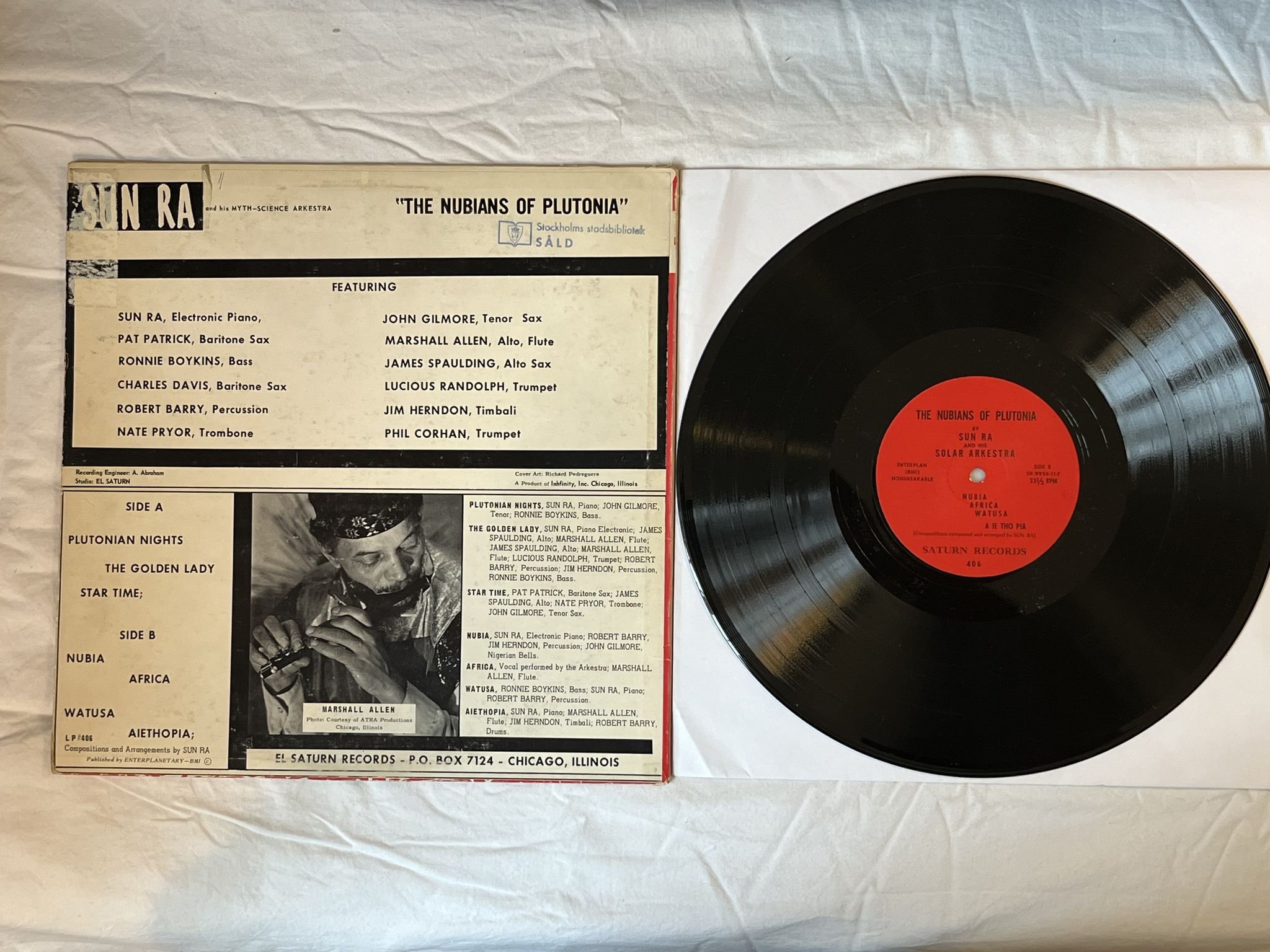 Omslagsbild för skivan Sun Ra And His Myth-Science Arkestra The Nubians... LP -69 US *** Mega Rare ***