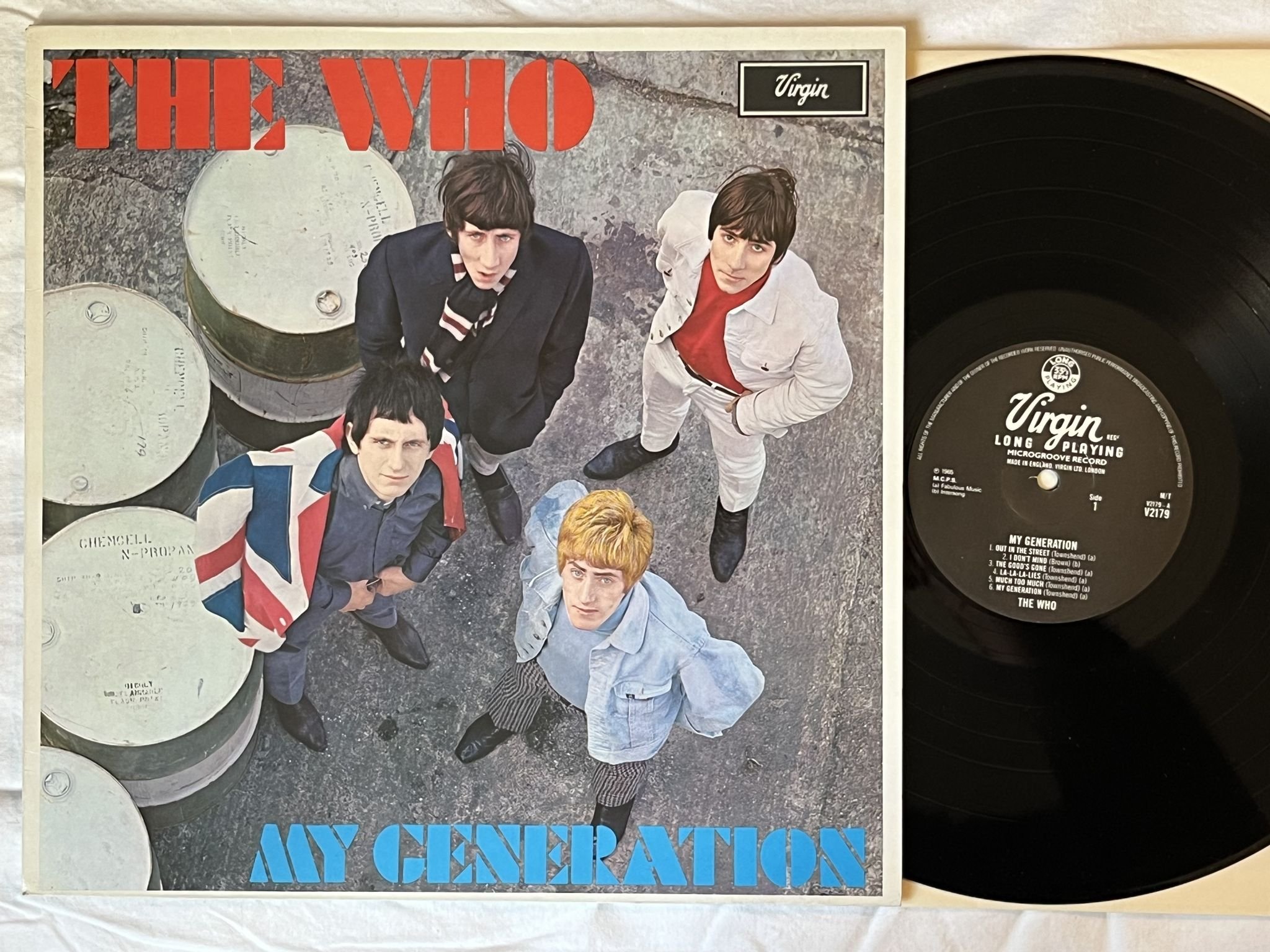 Omslagsbild för skivan THE WHO my generation LP re VIRGIN V2179 *** CLASSIC ***