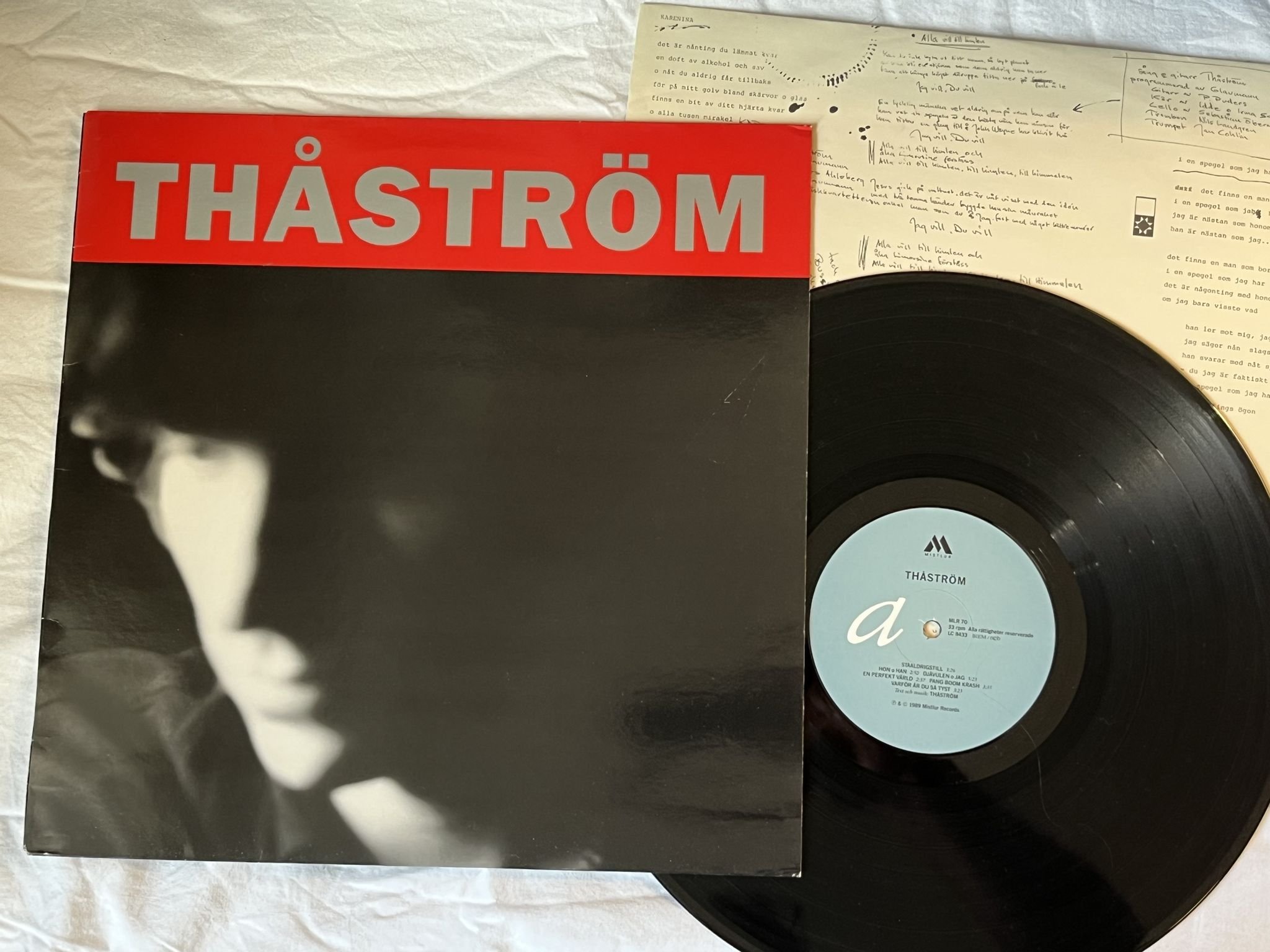 Omslagsbild för skivan THÅSTRÖM s/t LP -89 MISTLUR MLR 70