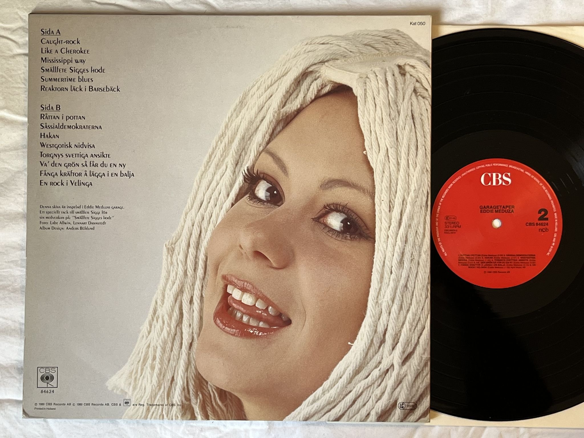 Omslagsbild för skivan EDDIE MEDUZA garagetaper LP -80 CBS 84624