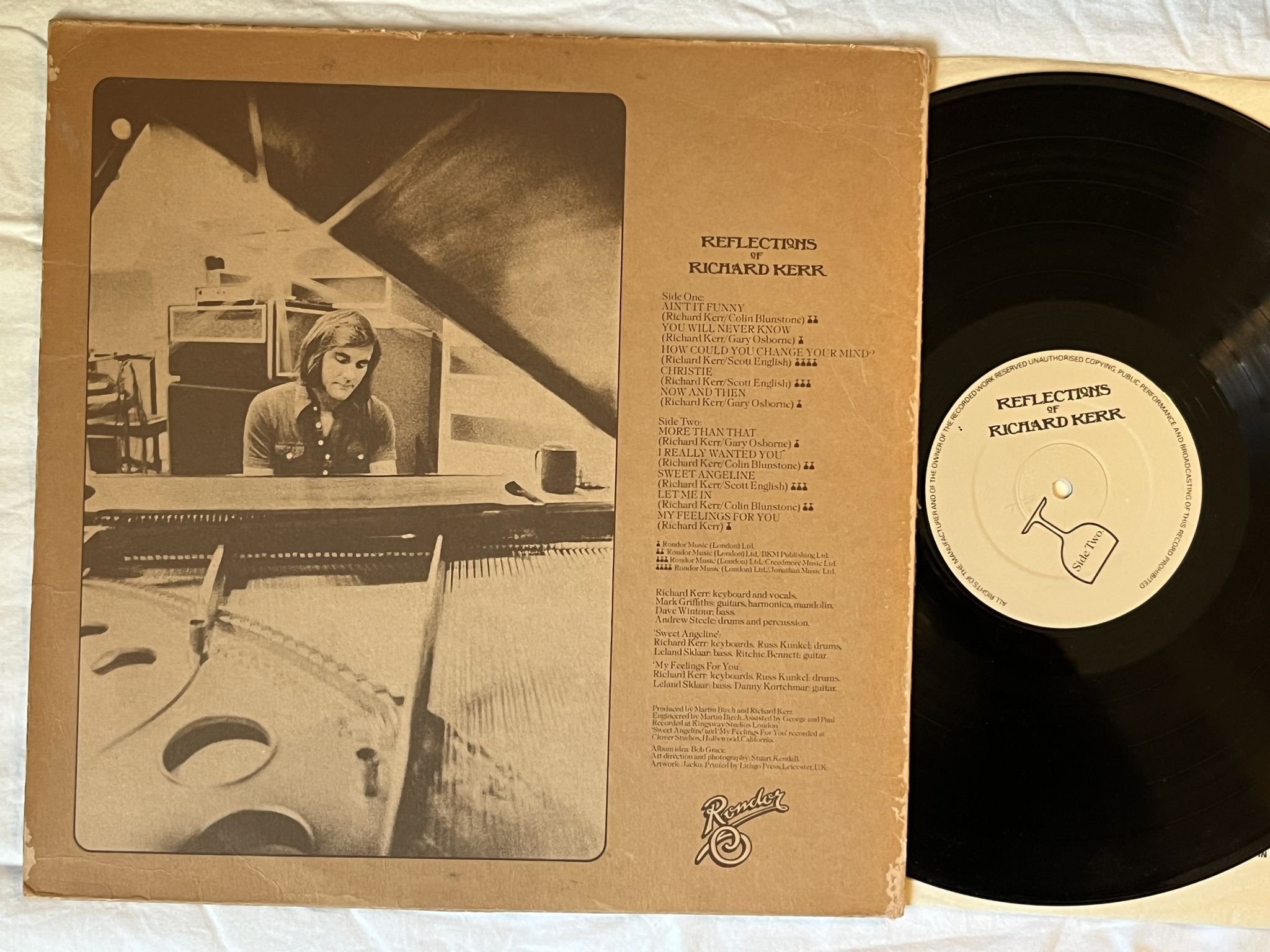 Omslagsbild för skivan RICHARD KERR reflections of LP -74 UK RONDOR RON 101