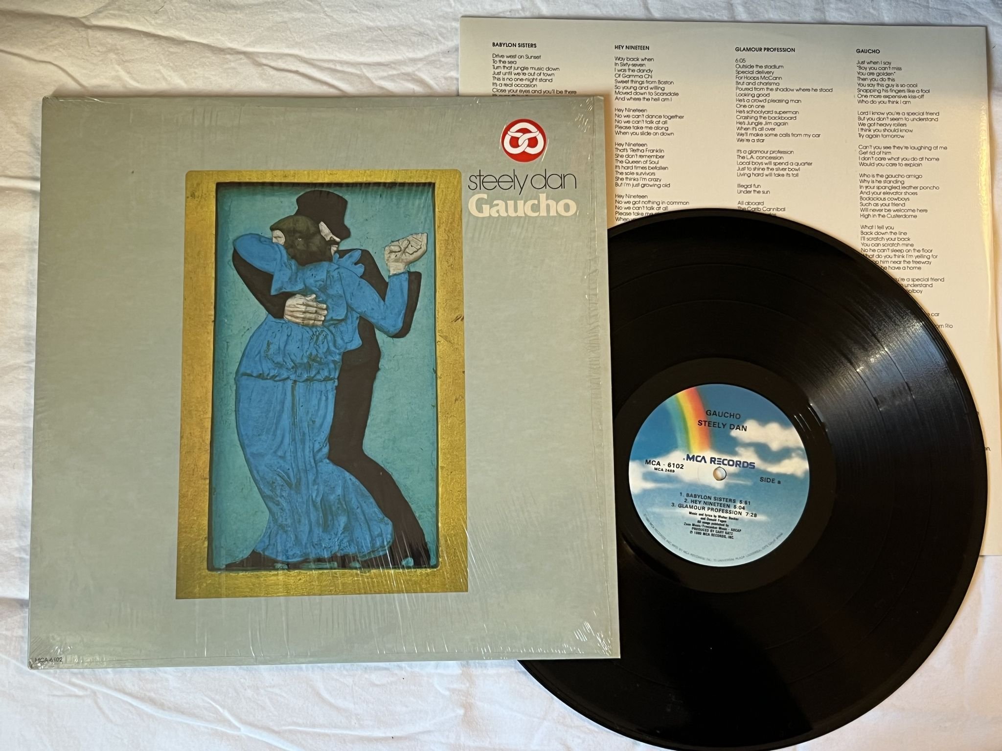 Omslagsbild för skivan STEELY DAN gaucho LP -80 US MCA-6102