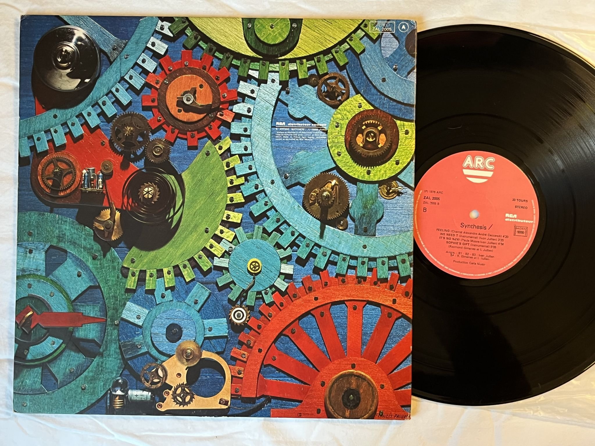 Omslagsbild för skivan SYNTHESIS s/t LP -76 Fra ARC ZAL 2005 *** Great Jazz-Funk ***