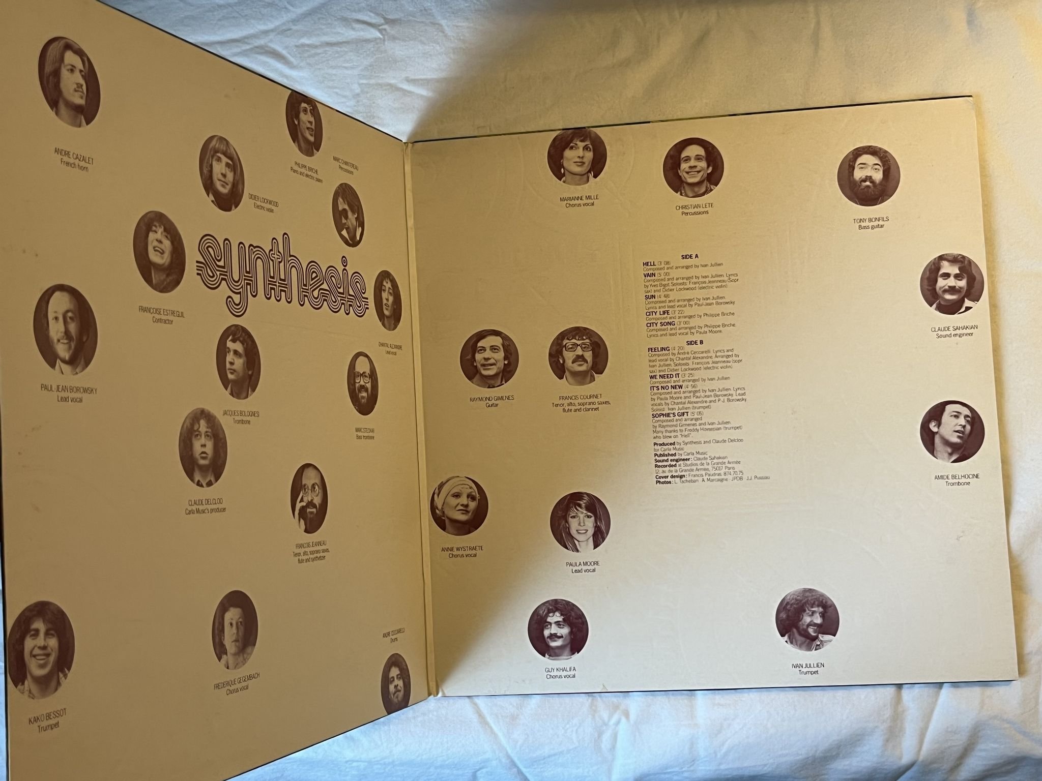 Omslagsbild för skivan SYNTHESIS s/t LP -76 Fra ARC ZAL 2005 *** Great Jazz-Funk ***