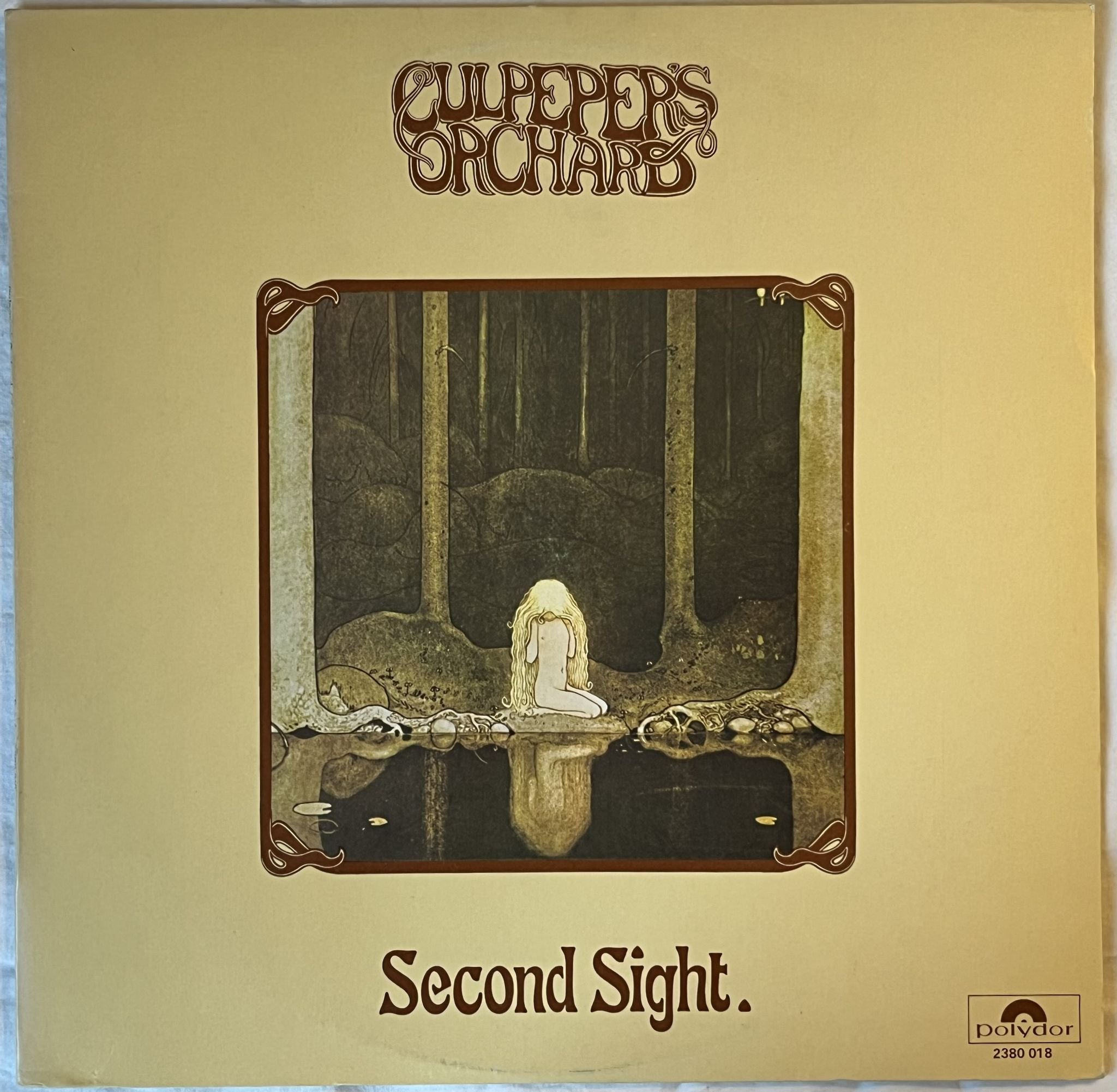 Omslagsbild för skivan CULPEPER'S ORCHARD second sight LP -72 POLYDOR 2380018 *** PSYCH / PROG ***
