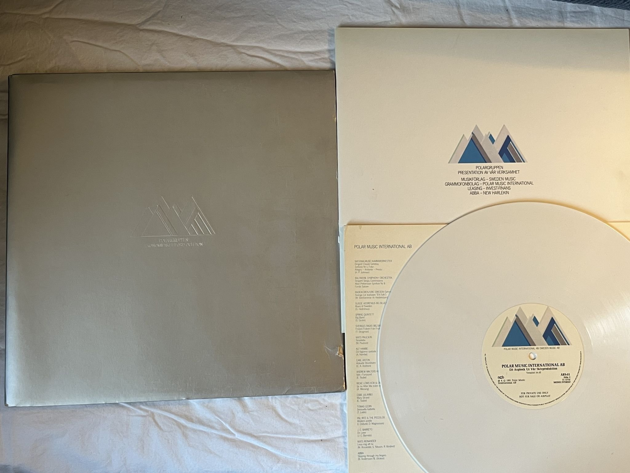 Omslagsbild för skivan V/A Polargruppen - Ekonomipaket I Ord Och Ton LP -81 POLAR ÅRS-81 *** ABBA ***