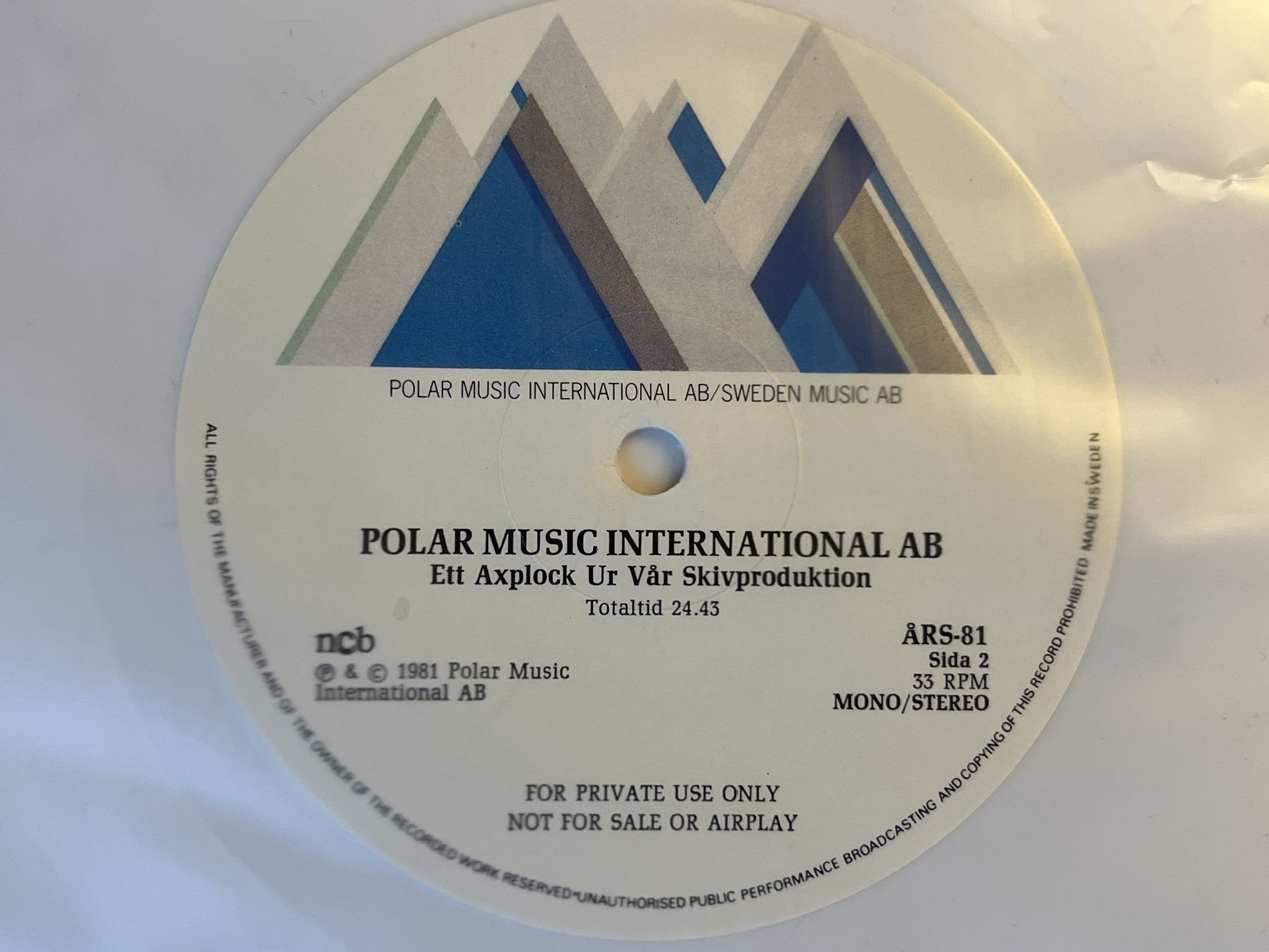 Omslagsbild för skivan V/A Polargruppen - Ekonomipaket I Ord Och Ton LP -81 POLAR ÅRS-81 *** ABBA ***