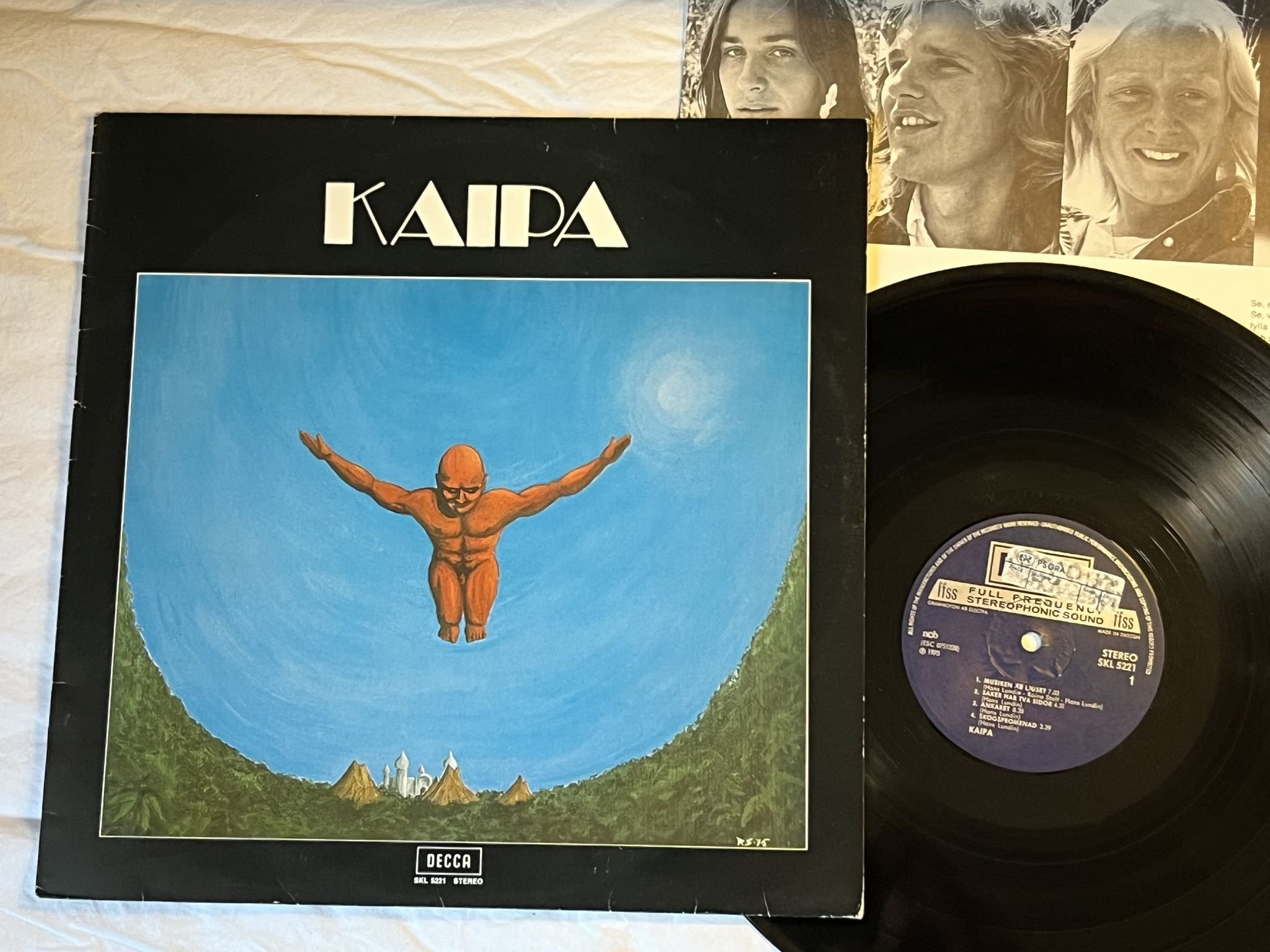 Omslagsbild för skivan KAIPA s/t LP -75 Swe DECCA SKL 5221