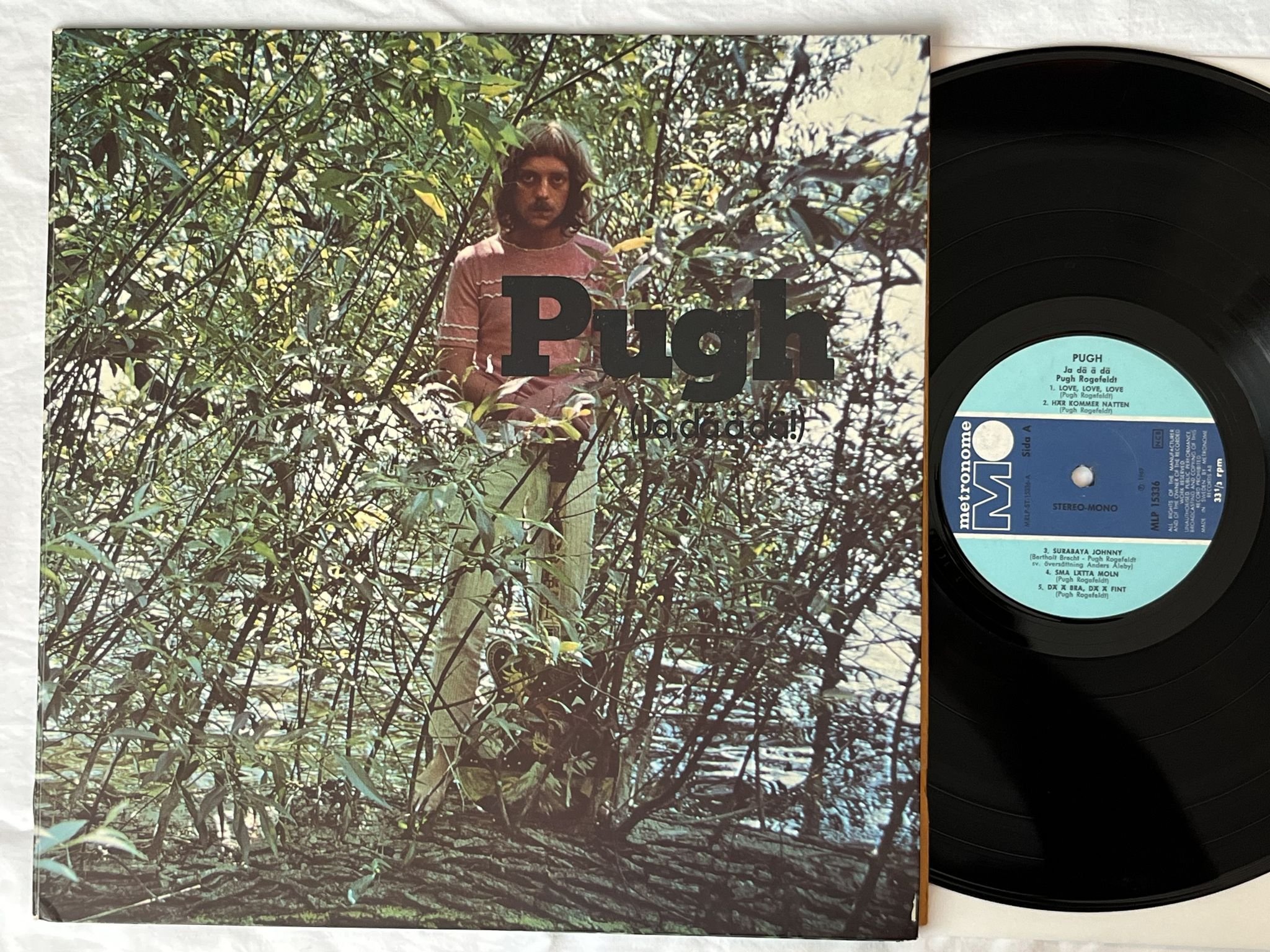 Omslagsbild för skivan PUGH ROGEFELDT ja dä ä dä LP -69 Swe METRONOME MLP 15.336 ** MEGA RARE BLACK **