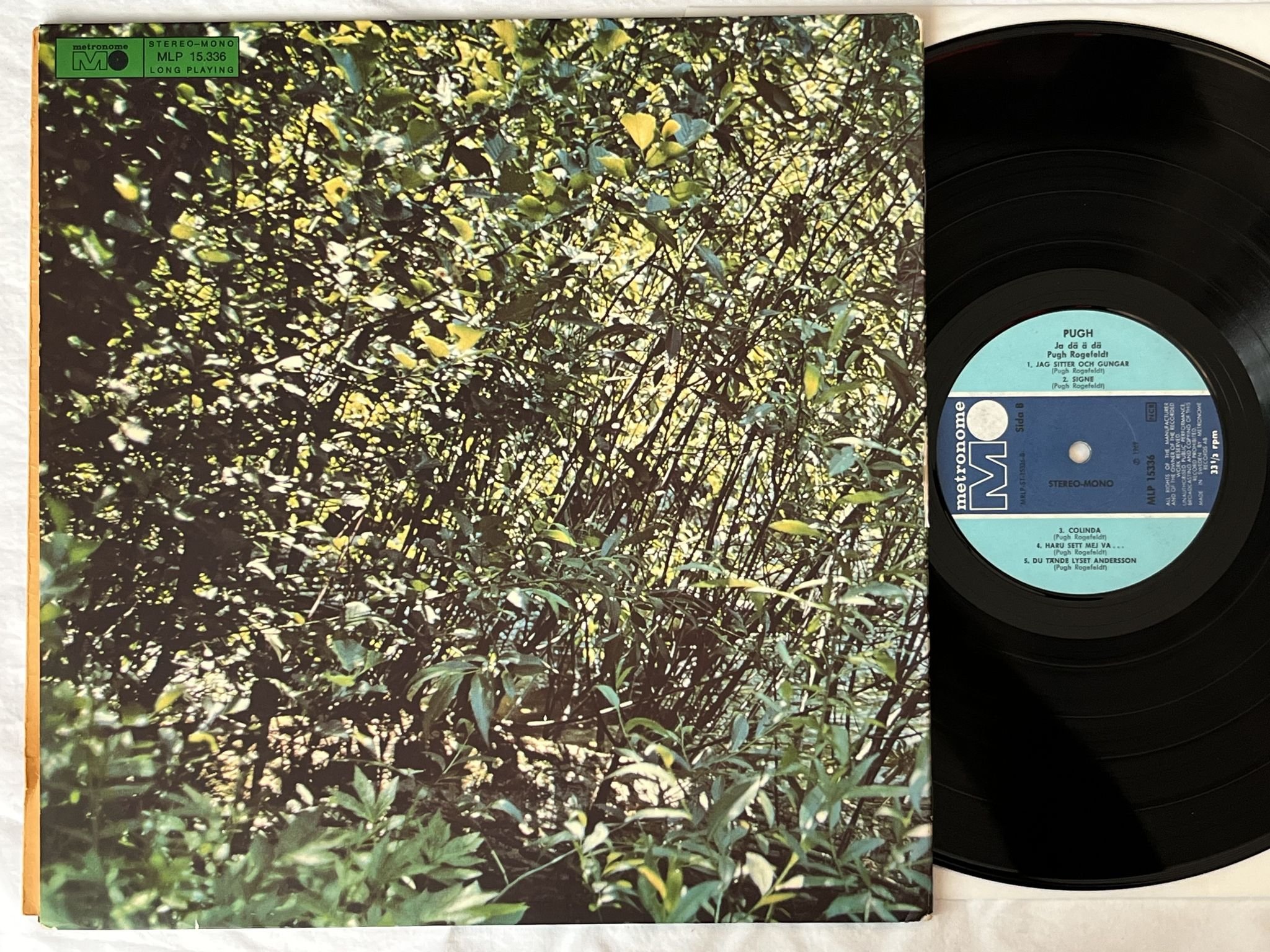 Omslagsbild för skivan PUGH ROGEFELDT ja dä ä dä LP -69 Swe METRONOME MLP 15.336 ** MEGA RARE BLACK **