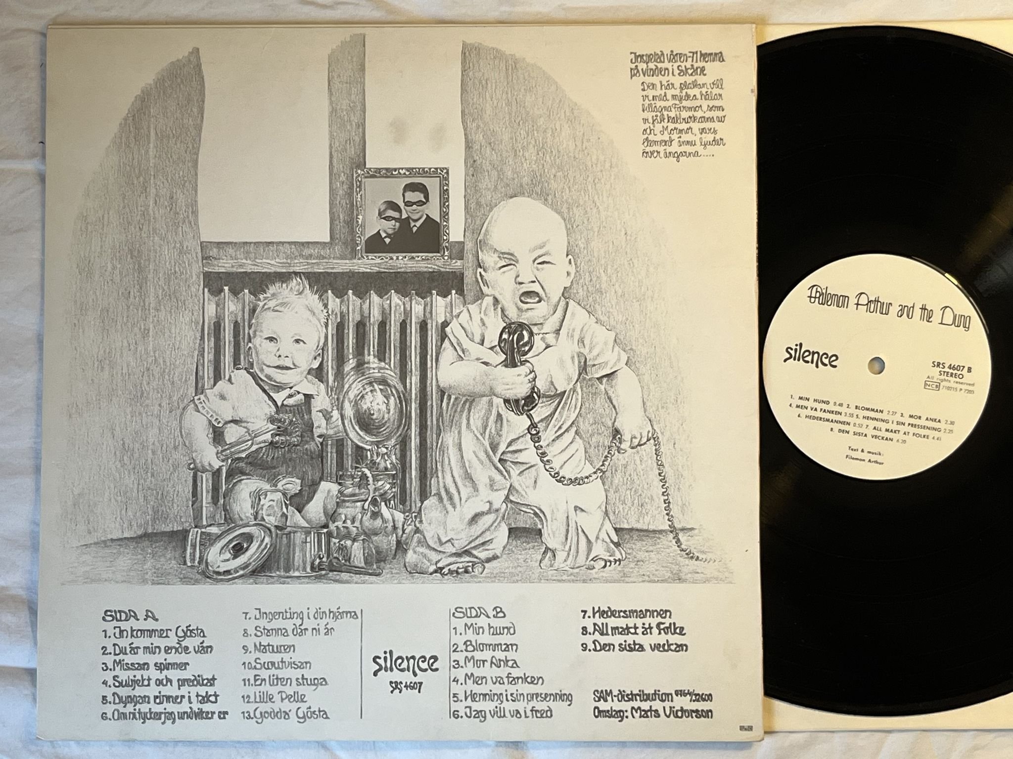 Omslagsbild för skivan PHILEMON ARTHUR AND THE DUNG s/t LP -72 Swe SILENCE SRS 4607