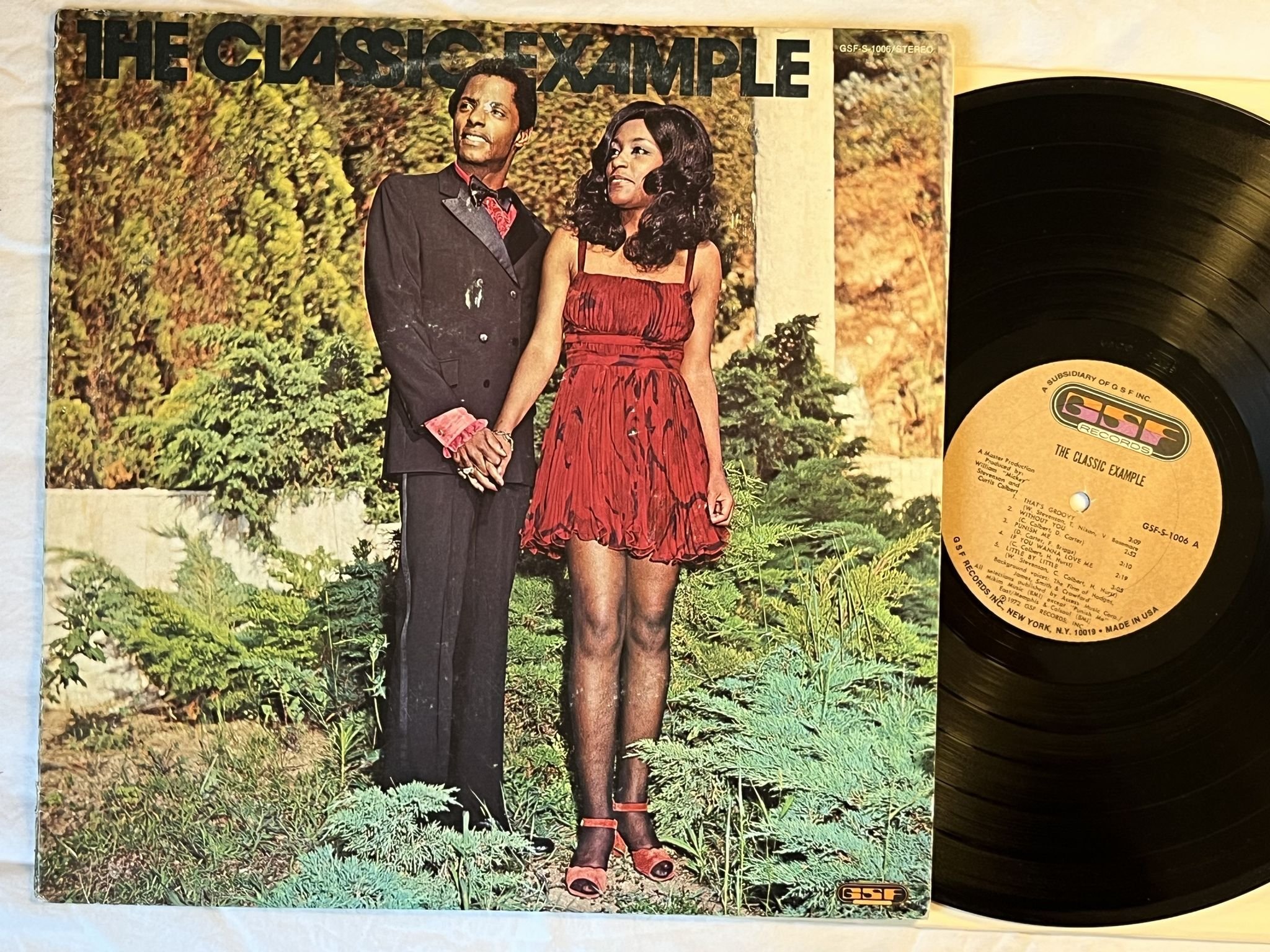 Omslagsbild för skivan THE CLASSIC EXAMPLE s/t LP -72 GSF S 1006 *** RARE SOUL ***
